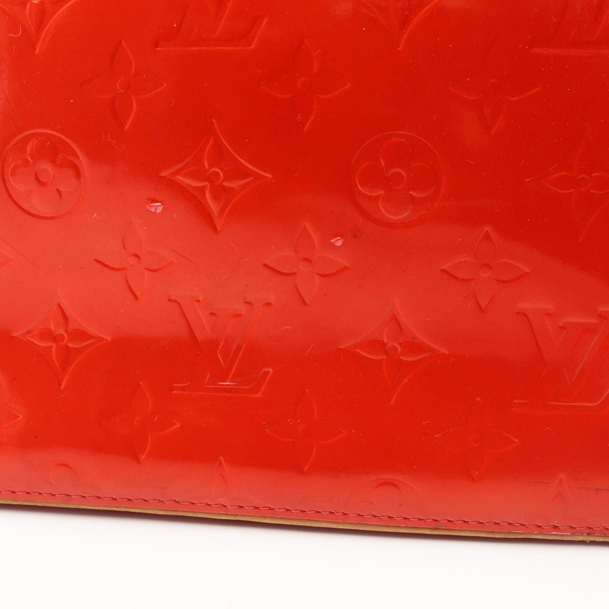 Louis Vuitton Red Color Leather Handbag (Pre-Owned)
