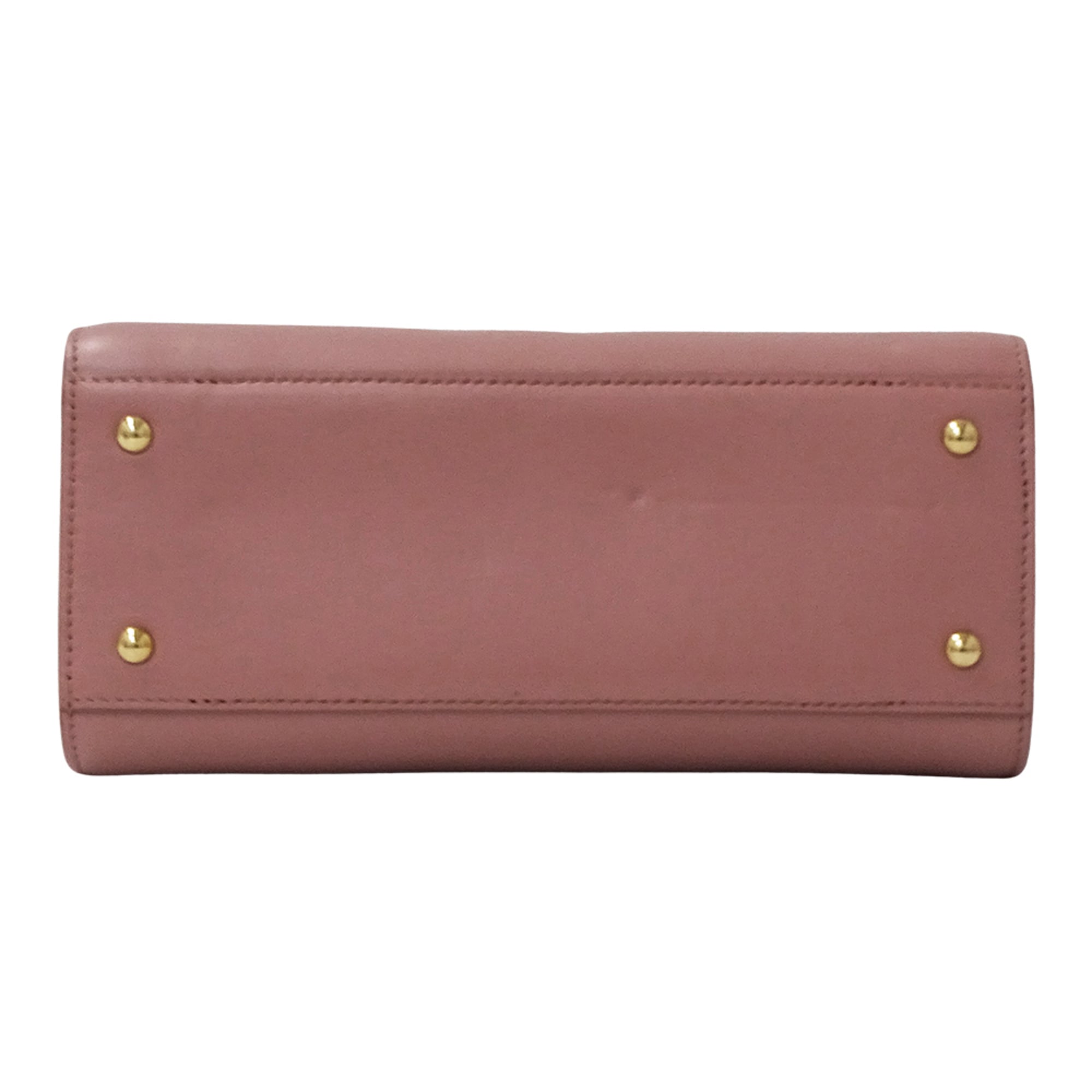 Salvatore Ferragamo Pink Leather Handbag Shoulder Bag (Pre-Owned)
