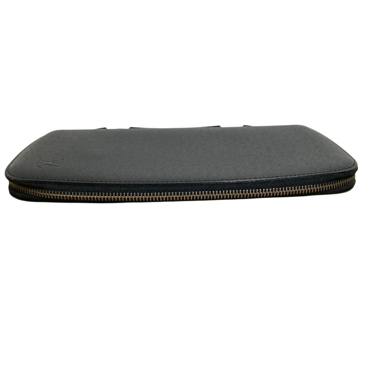 Louis Vuitton Ardoise Black Taiga Leather Long Wallet (Bi-Fold) (Pre-Owned)