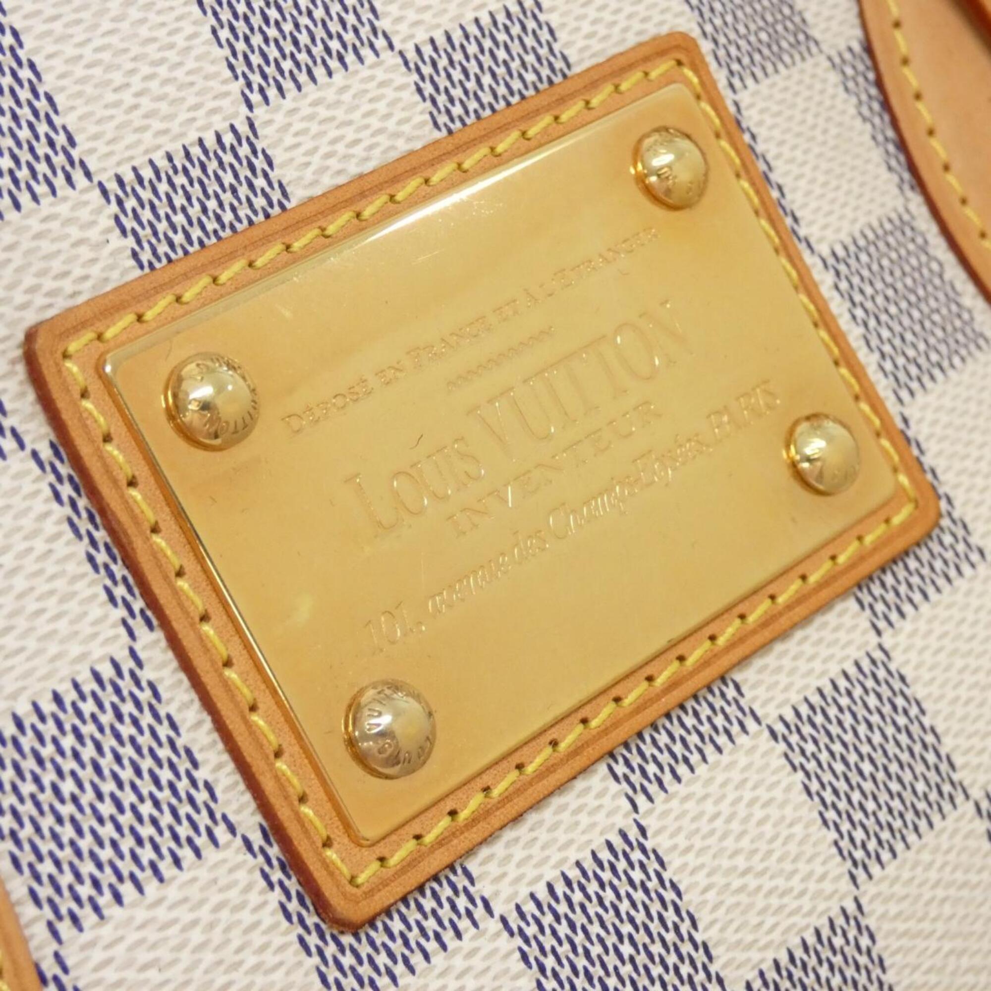 Louis Vuitton Azur White Coated Canvas Handbag (Pre-Owned)