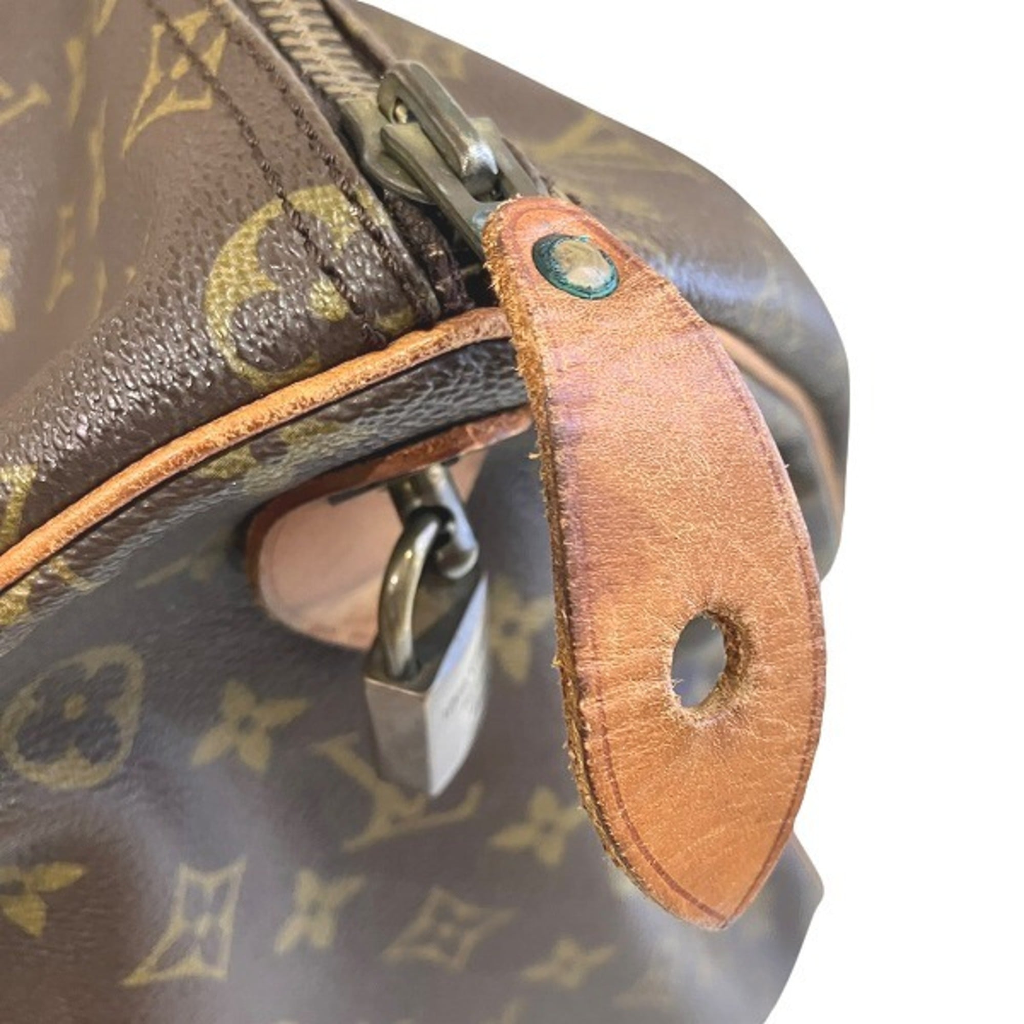 Louis Vuitton Brown Monogram Boston Bag Handbag (Pre-Owned)
