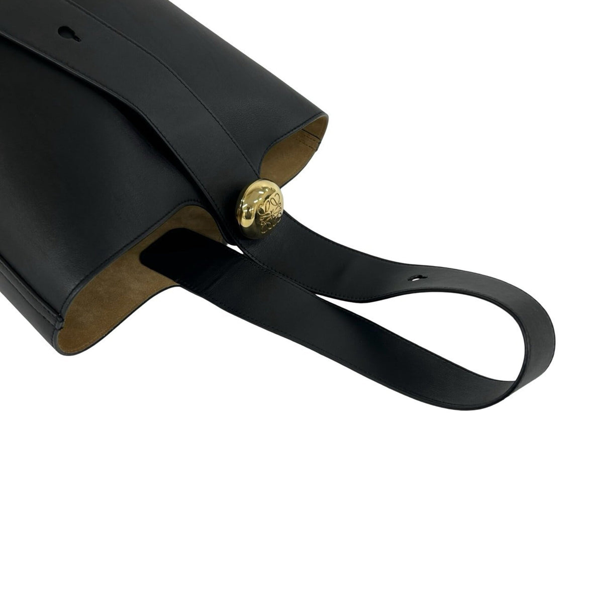 Loewe Black Leather Shoulder Bag Tote Bag (Pre-Owned)