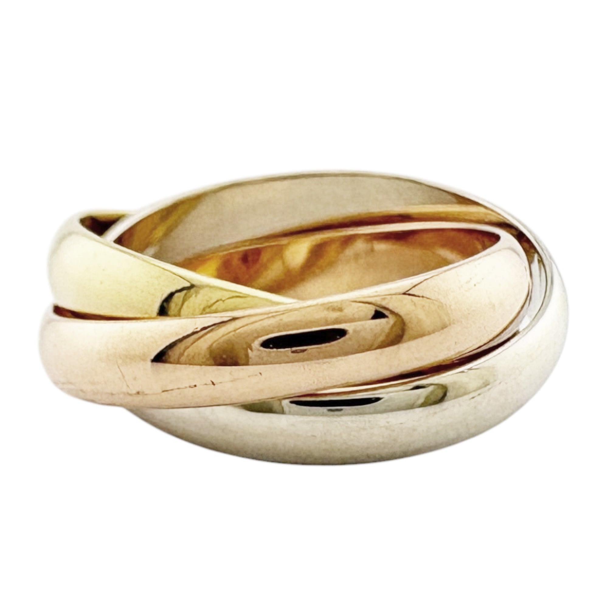 Cartier Pink Gold White Gold Yellow Gold Yellow Gold (18K) Pink Gold (18K) White Gold (18K) Band Ring (Pre-Owned)