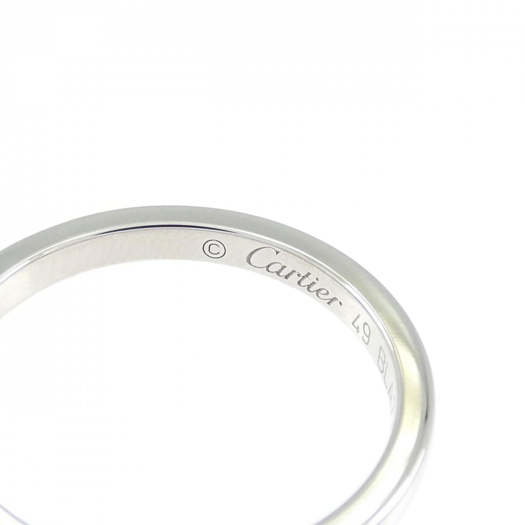 Cartier Platinum Platinum 950 Band Ring (Pre-Owned)
