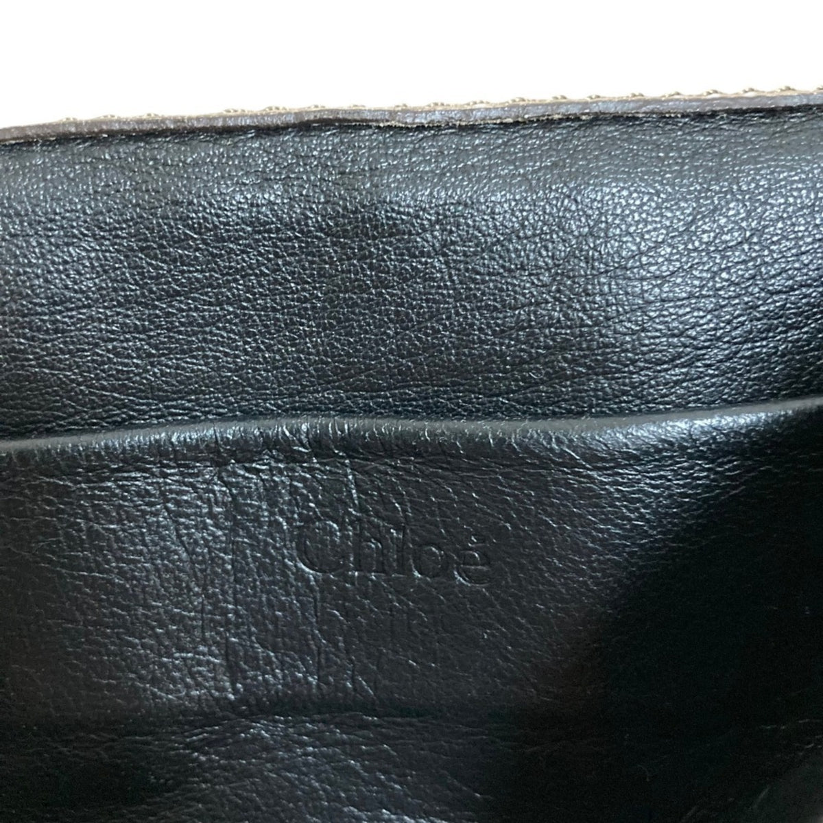 Chloé Grayish Leather Shoulder Bag (Pre-Owned)