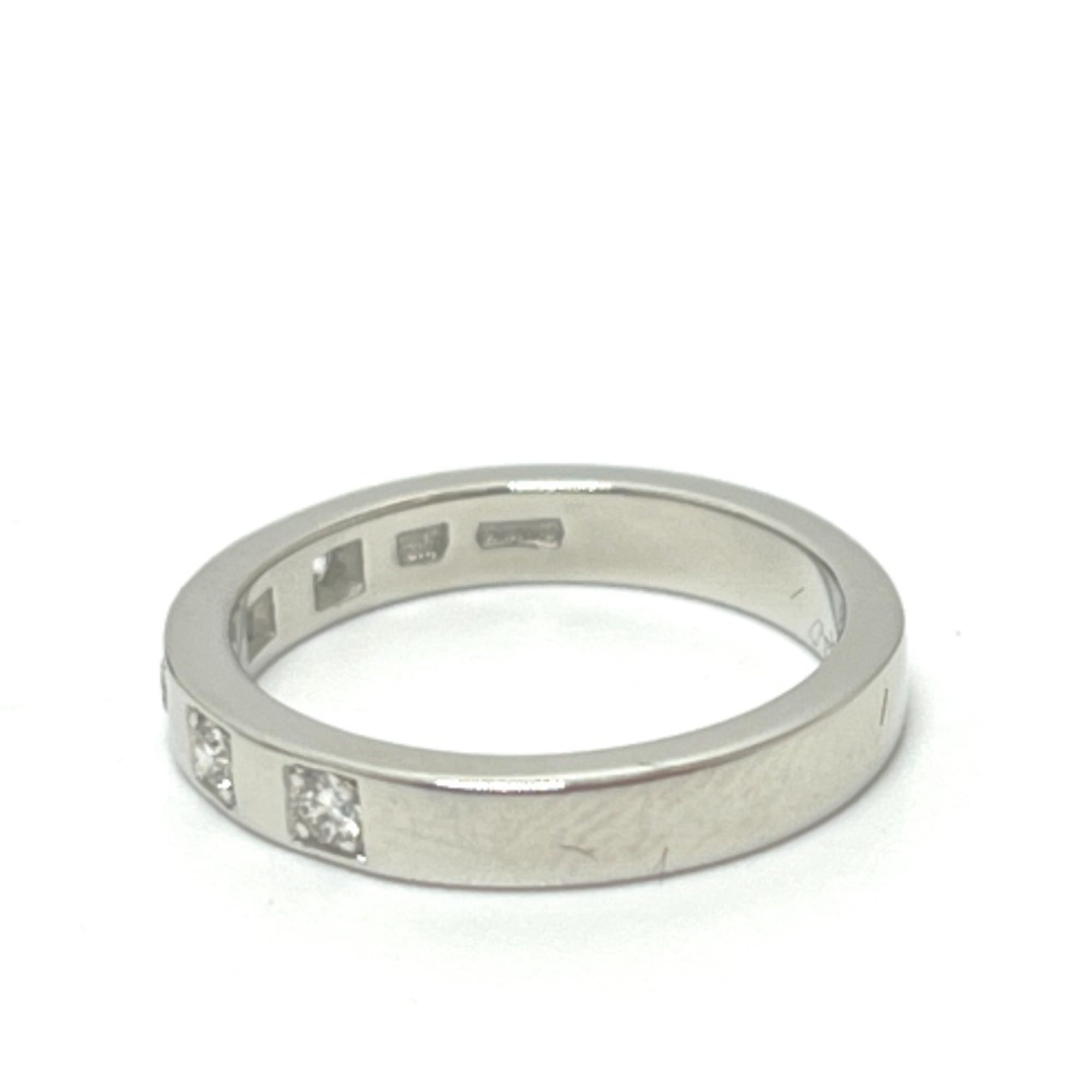 Bvlgari Silver Platinum 950 Band Ring (Pre-Owned)