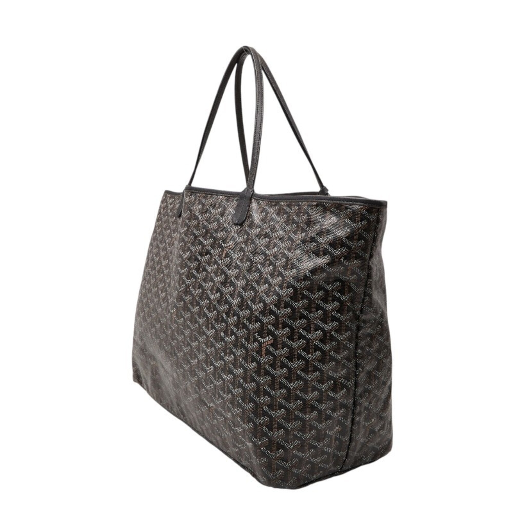 Goyard Black Brown Pvc Leather Pouch Shoulder Bag Tote Bag (Pre-Owned)