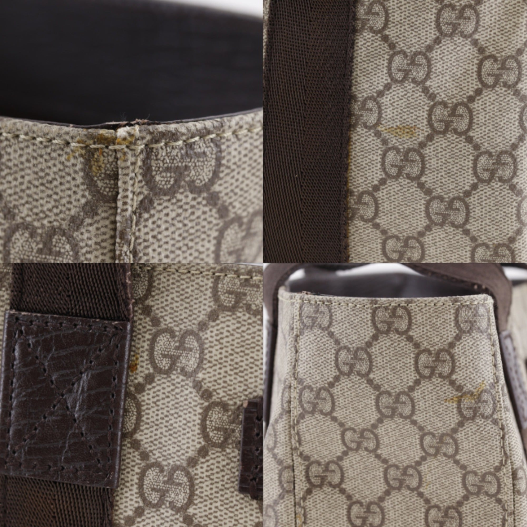 Gucci Brown Gg Supreme Tote Bag (Pre-Owned)