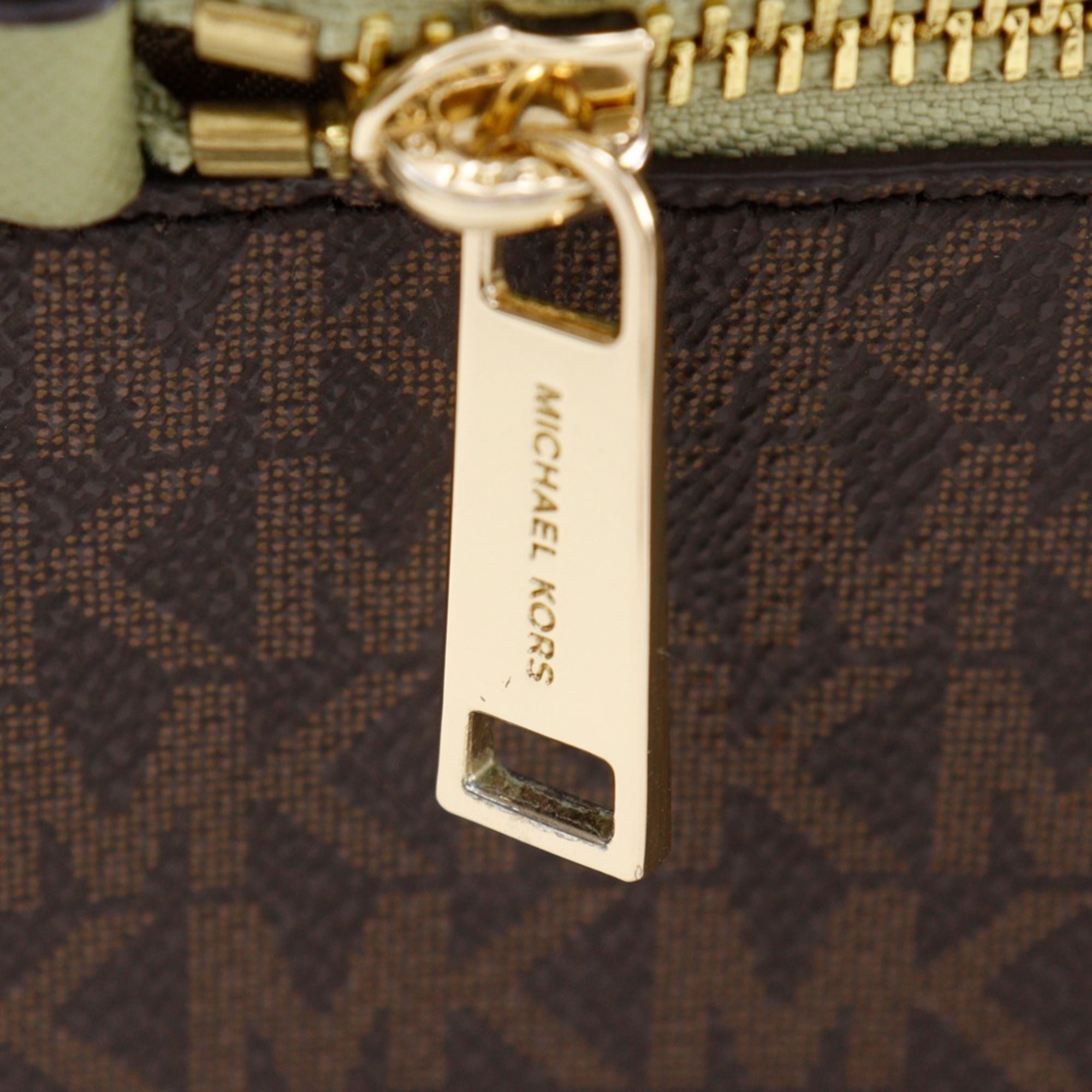 Michael Kors Jet Set Brown Pvc Shoulder Bag (Pre-Owned)