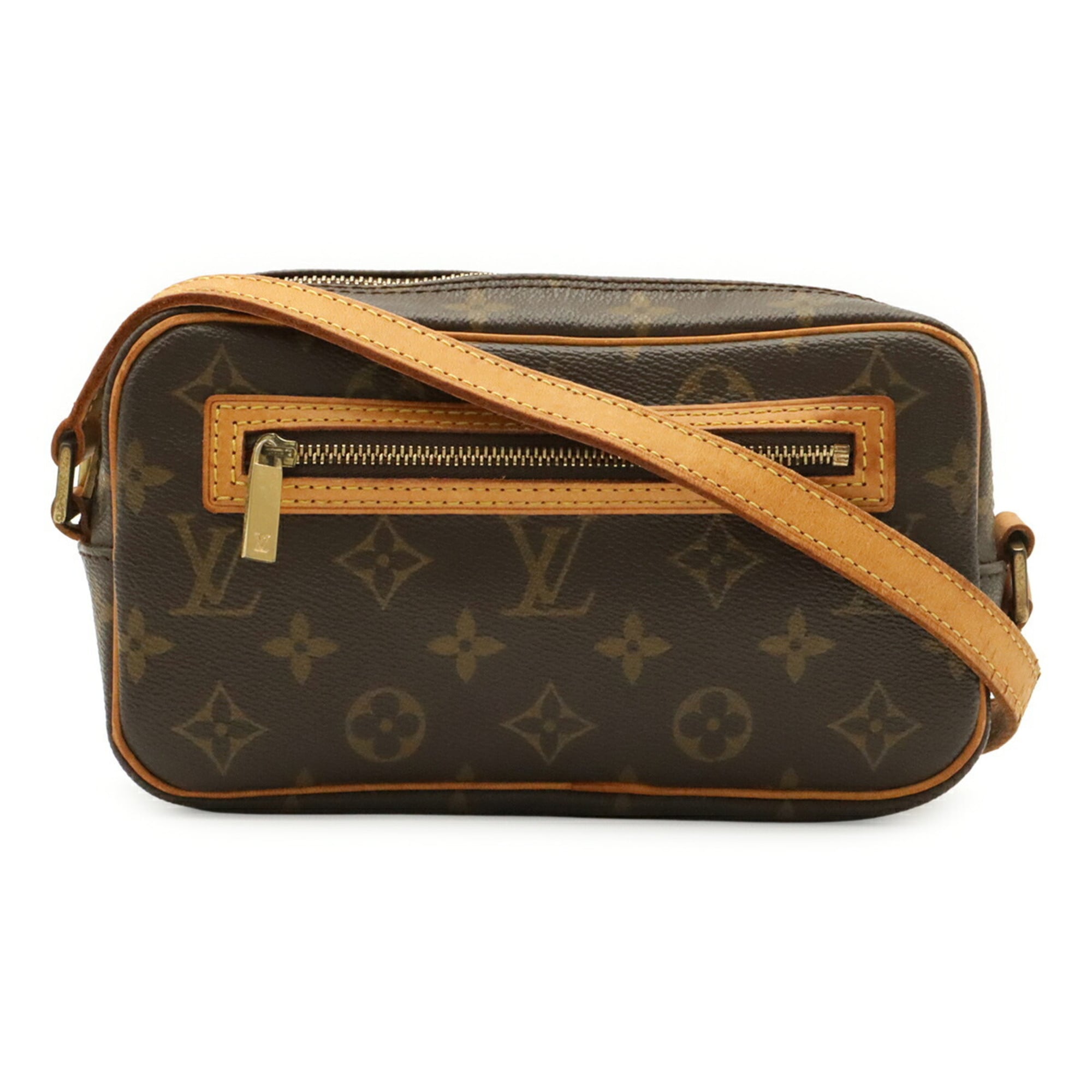 Louis Vuitton Brown Galle Monogram Monogram Handbag Pochette Shoulder Bag (Pre-Owned)