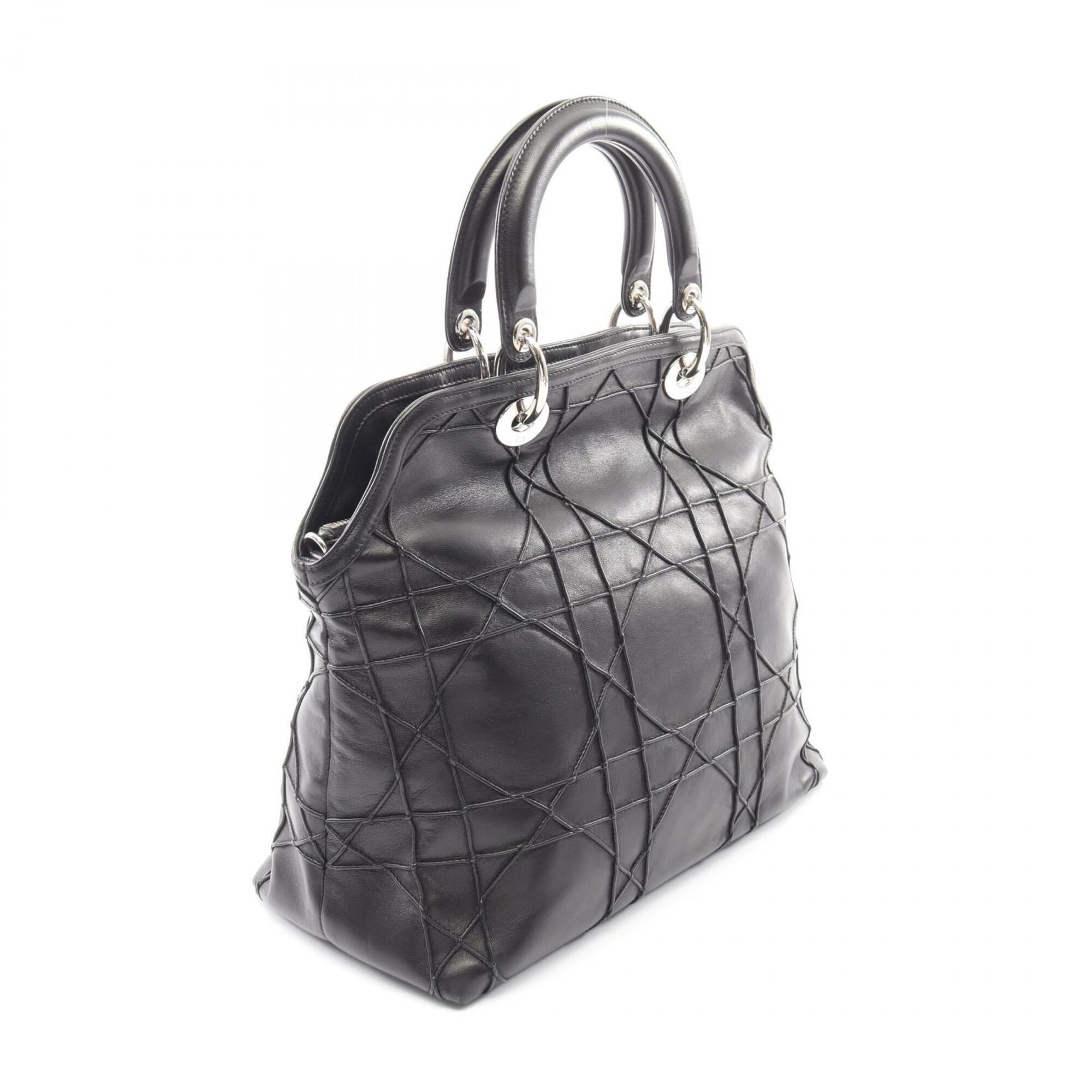 Christian Dior Black Leather Handbag (Pre-Owned)