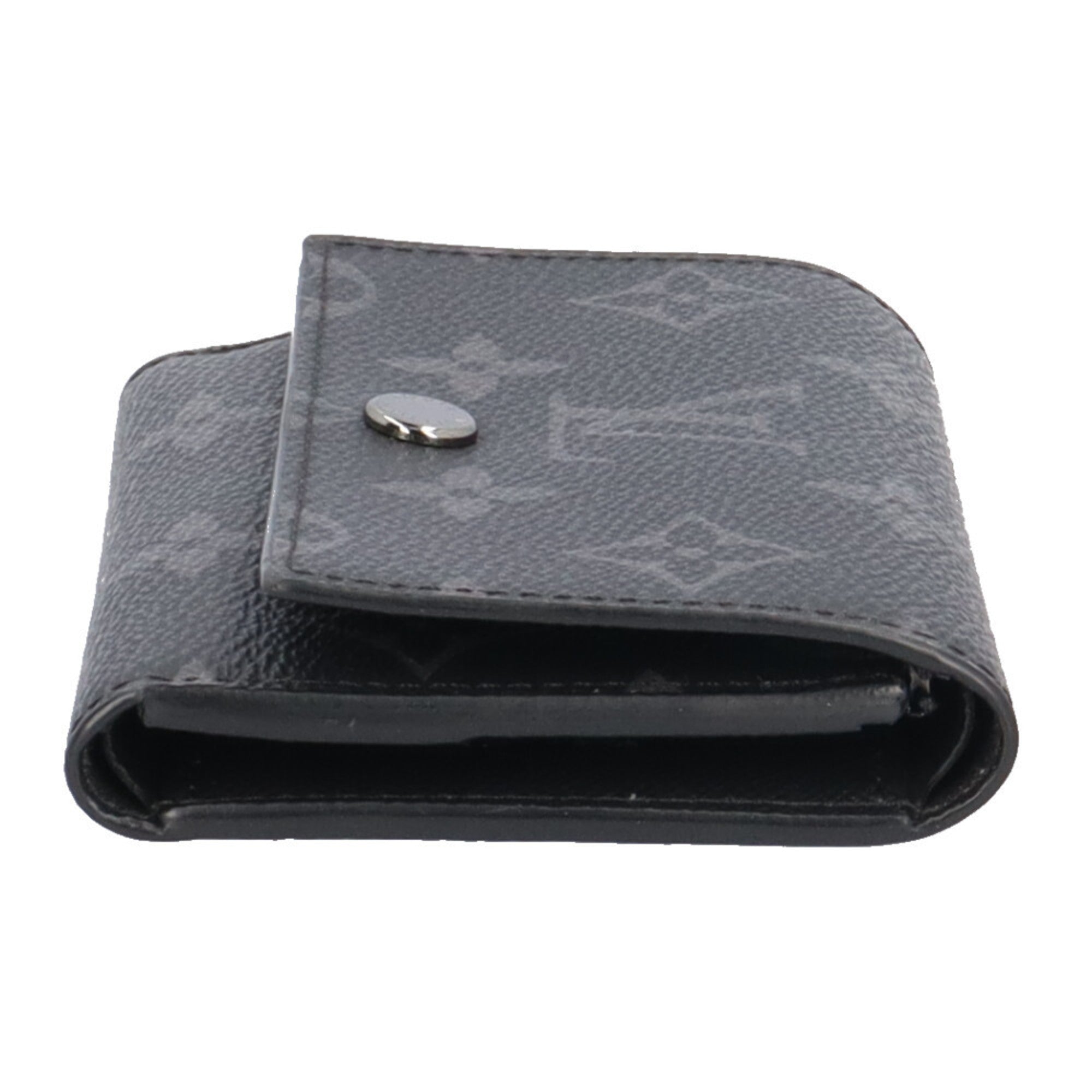 Louis Vuitton Black Monogram Eclipse Wallet (Tri-Fold) (Pre-Owned)