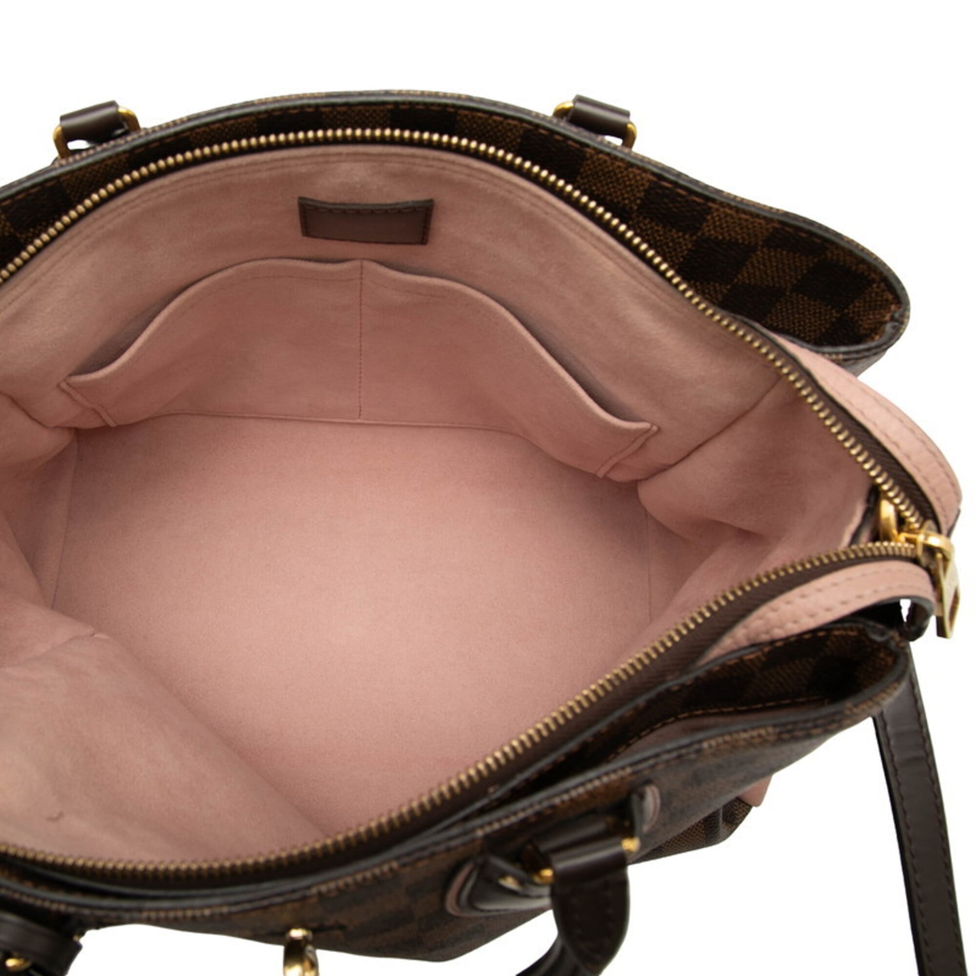Louis Vuitton Brown Magnolia Pink Pvc Leather Handbag Shoulder Bag (Pre-Owned)