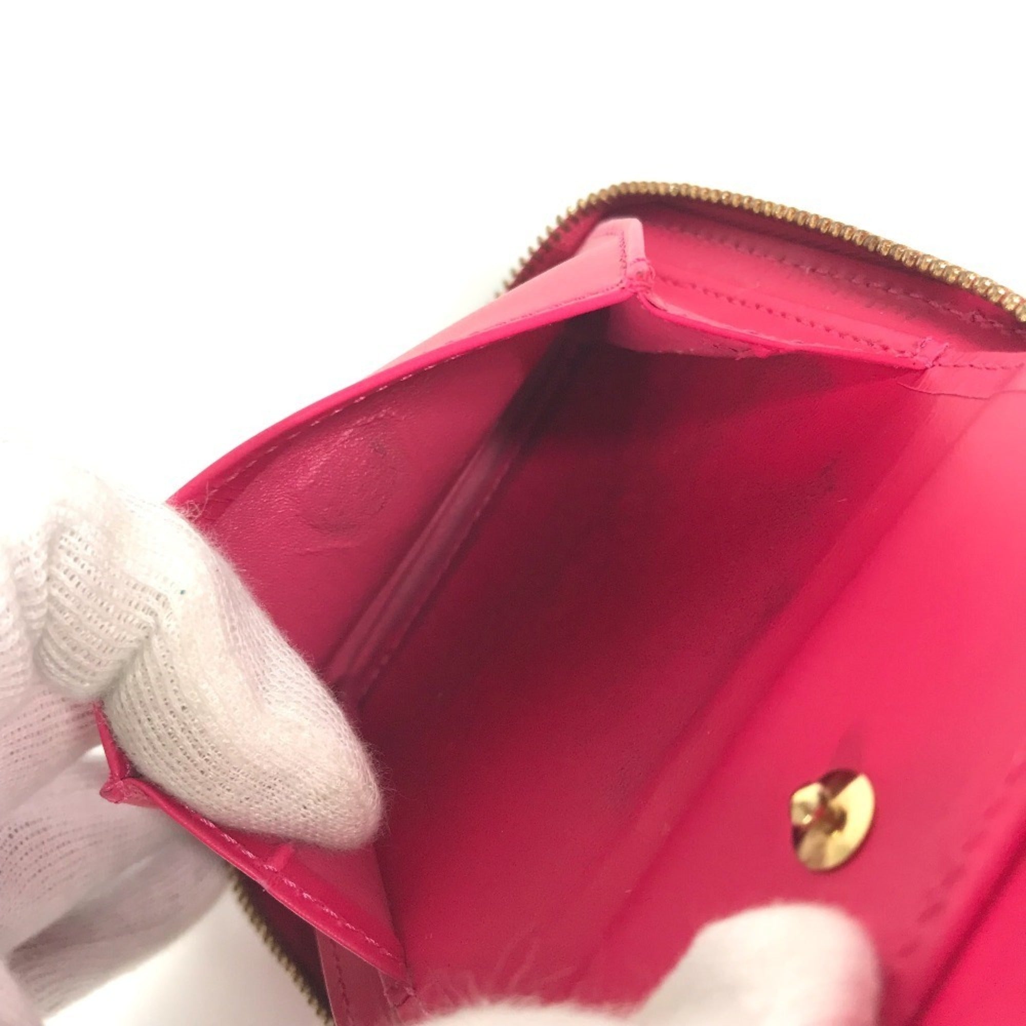 Louis Vuitton Monogram Vernis Fuchsia Pink Pink Monogram Vernis Wallet (Bi-Fold) (Pre-Owned)