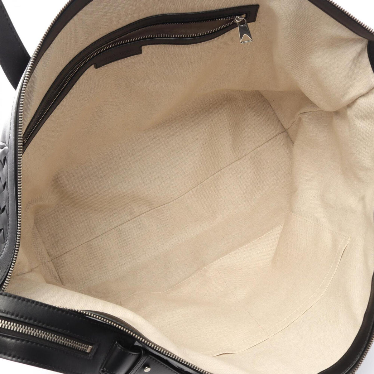 Bottega Veneta Black Leather Handbag Tote Bag (Pre-Owned)
