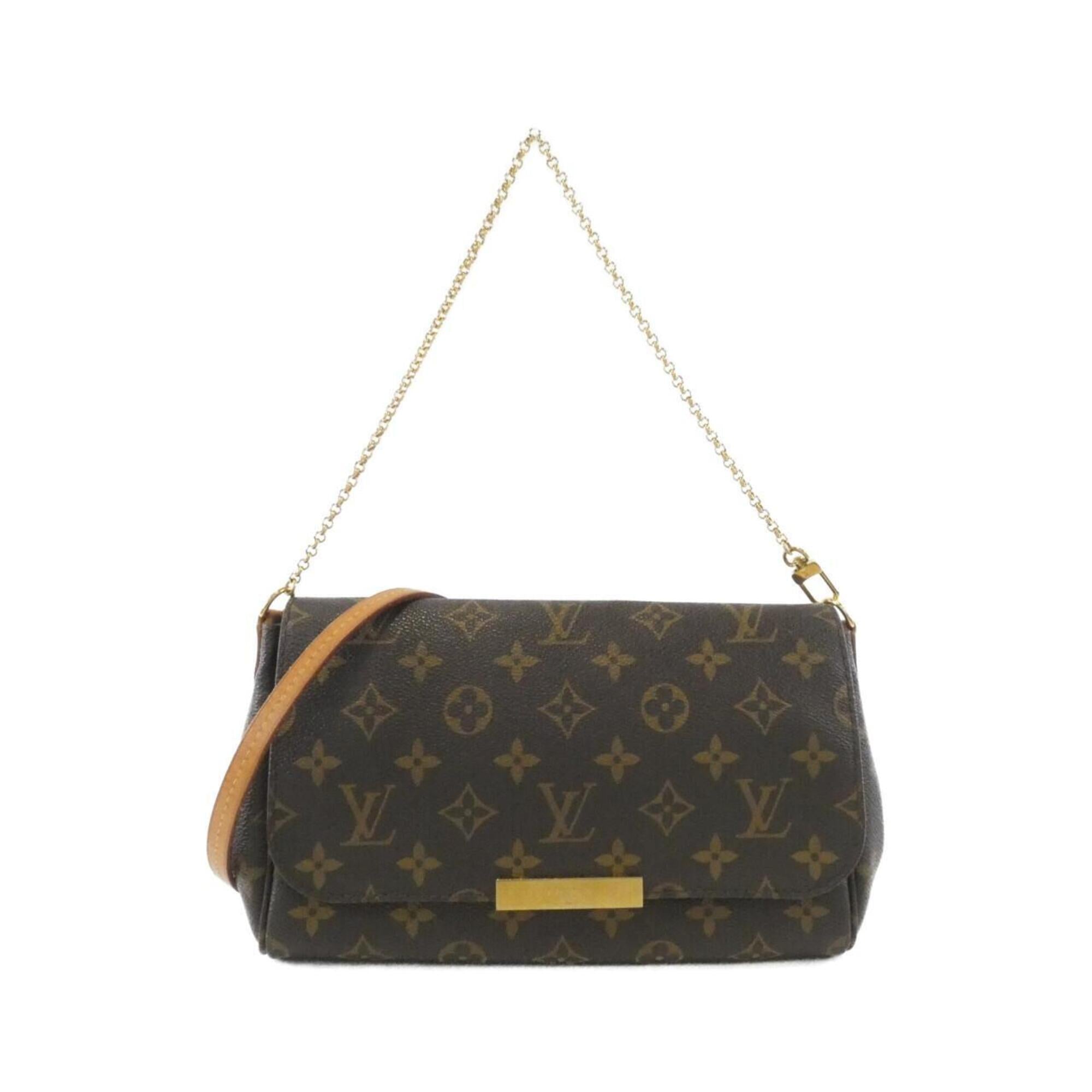 Louis Vuitton Marron Coated Canvas Shoulder Bag (Pre-Owned)