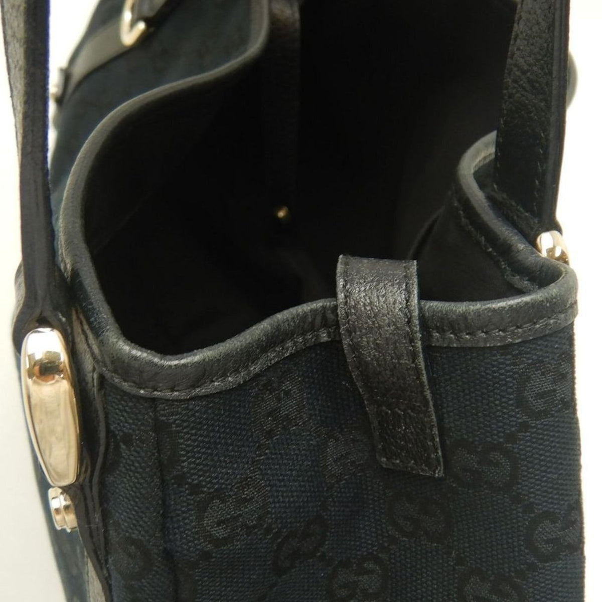 Gucci Black Gg Canvas Tote Bag (Pre-Owned)