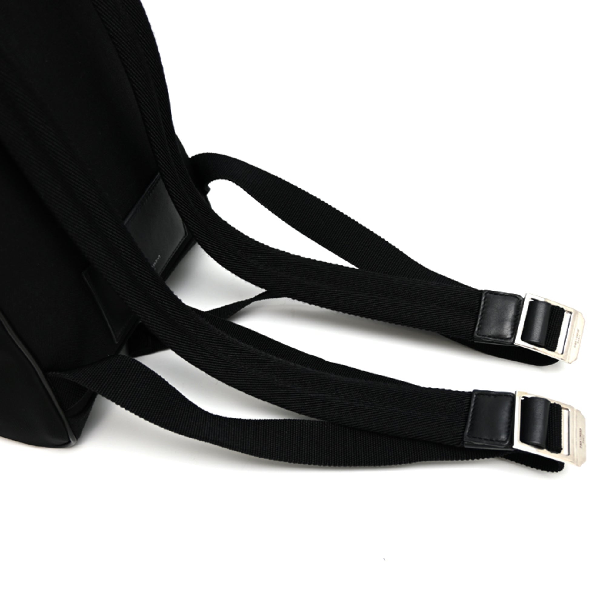 Saint Laurent Black Nylon Leather Backpack (Pre-Owned)