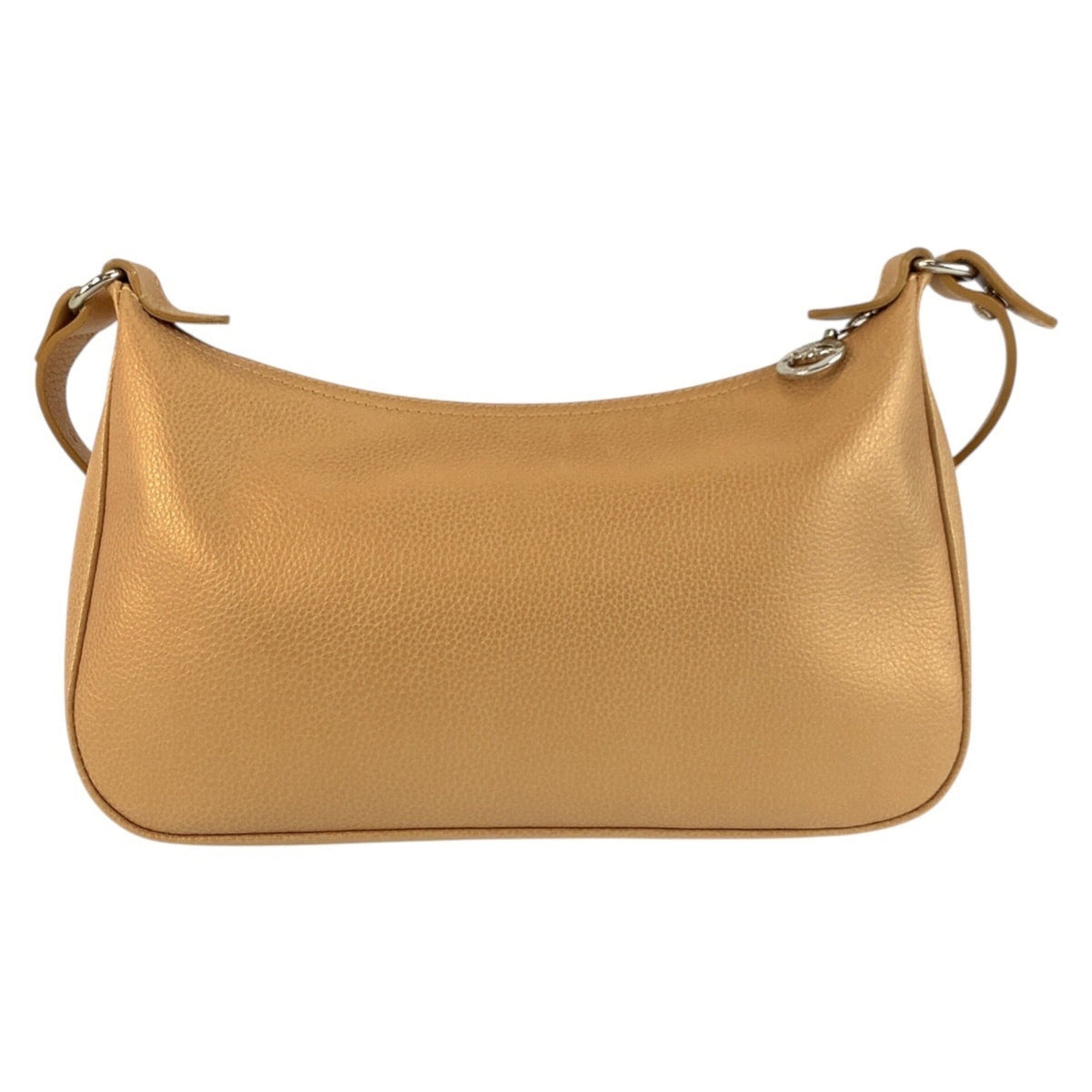 Longchamp Beige Leather Pochette Shoulder Bag (Pre-Owned)