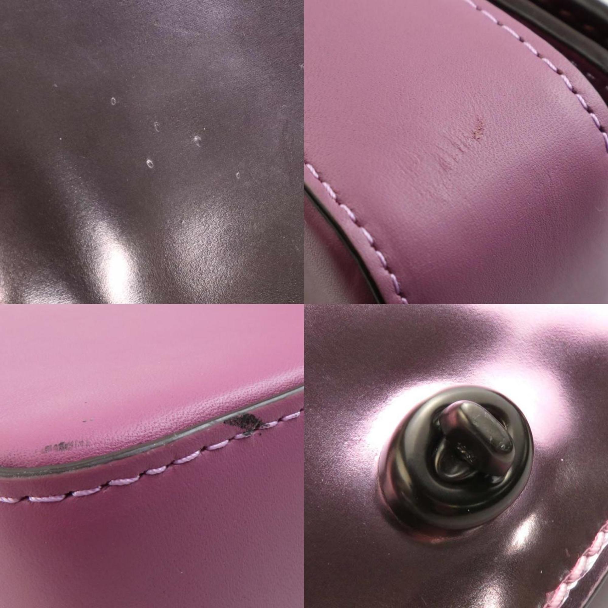 Coach Metallic Pink Leather Shoulder Bag (Pre-Owned)