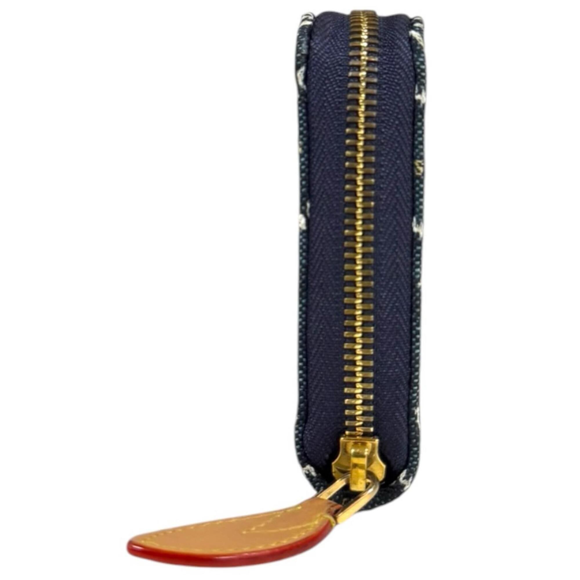 Louis Vuitton Navy Jacquard Canvas Long Wallet (Bi-Fold) (Pre-Owned)