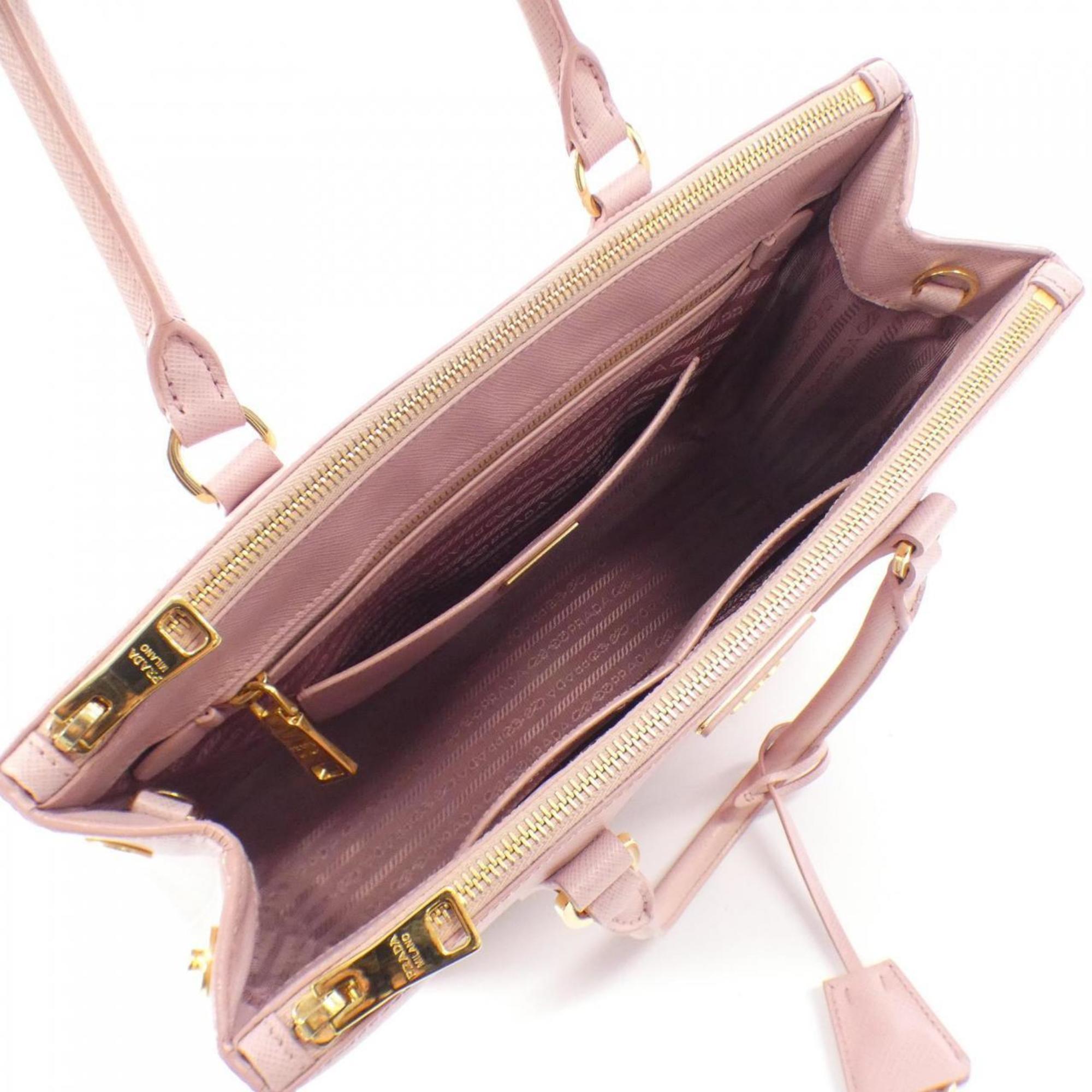 Prada Saffiano Gold Saffiano Lux Handbag (Pre-Owned)