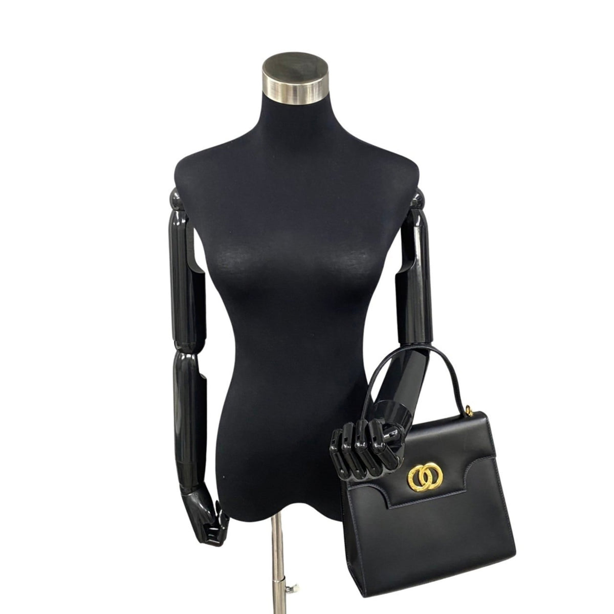 Celine Navy Leather Handbag Shoulder Bag Tote Bag (Pre-Owned)