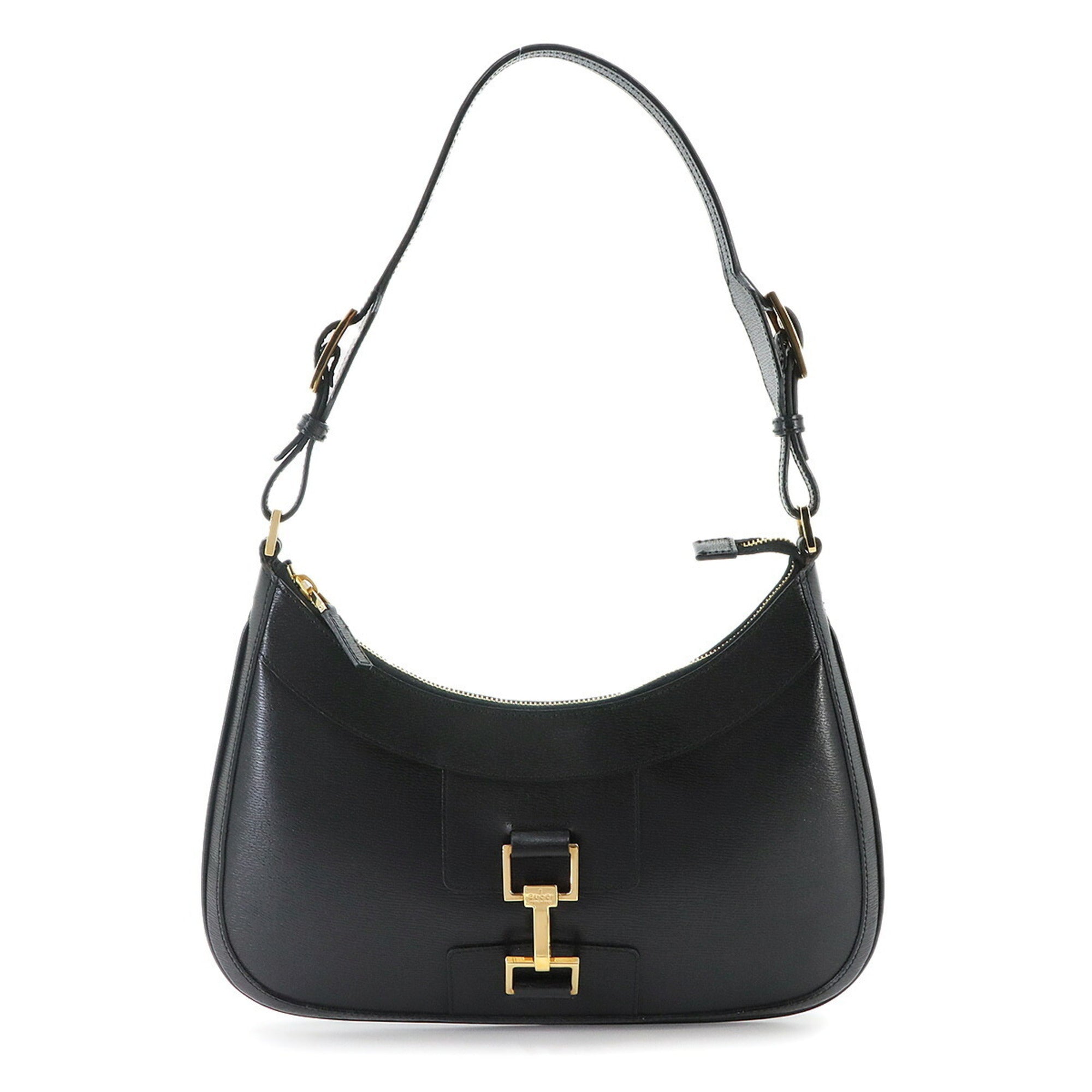 Gucci Black Leather Handbag Shoulder Bag (Pre-Owned)