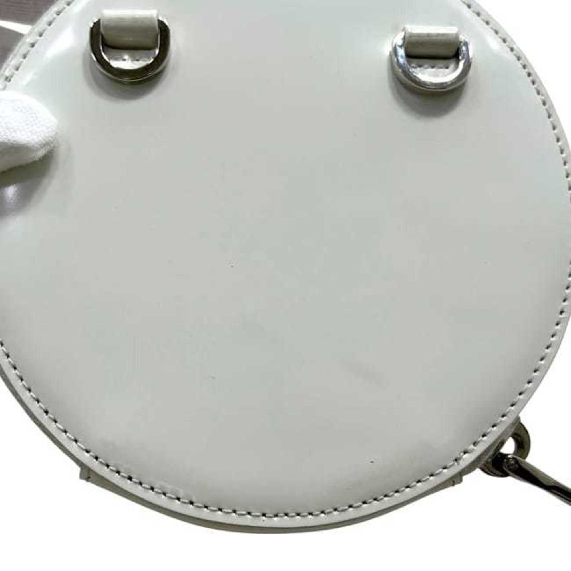 Prada White Leather Pochette Shoulder Bag (Pre-Owned)