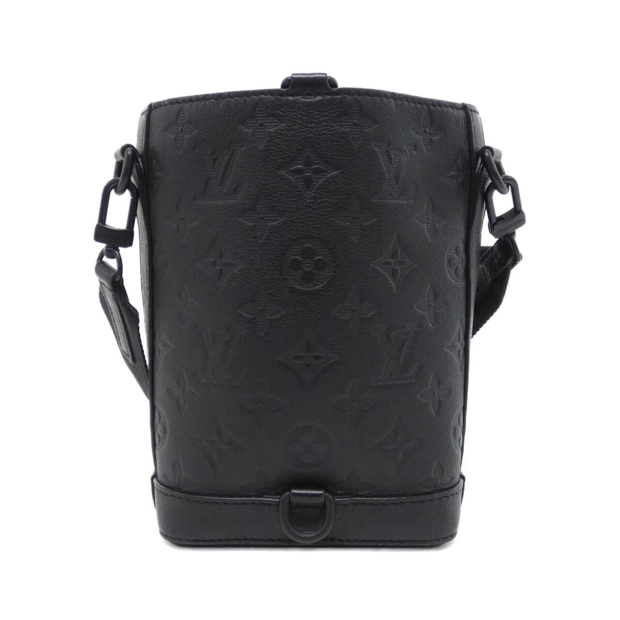 Louis Vuitton Black Leather Shoulder Bag (Pre-Owned)