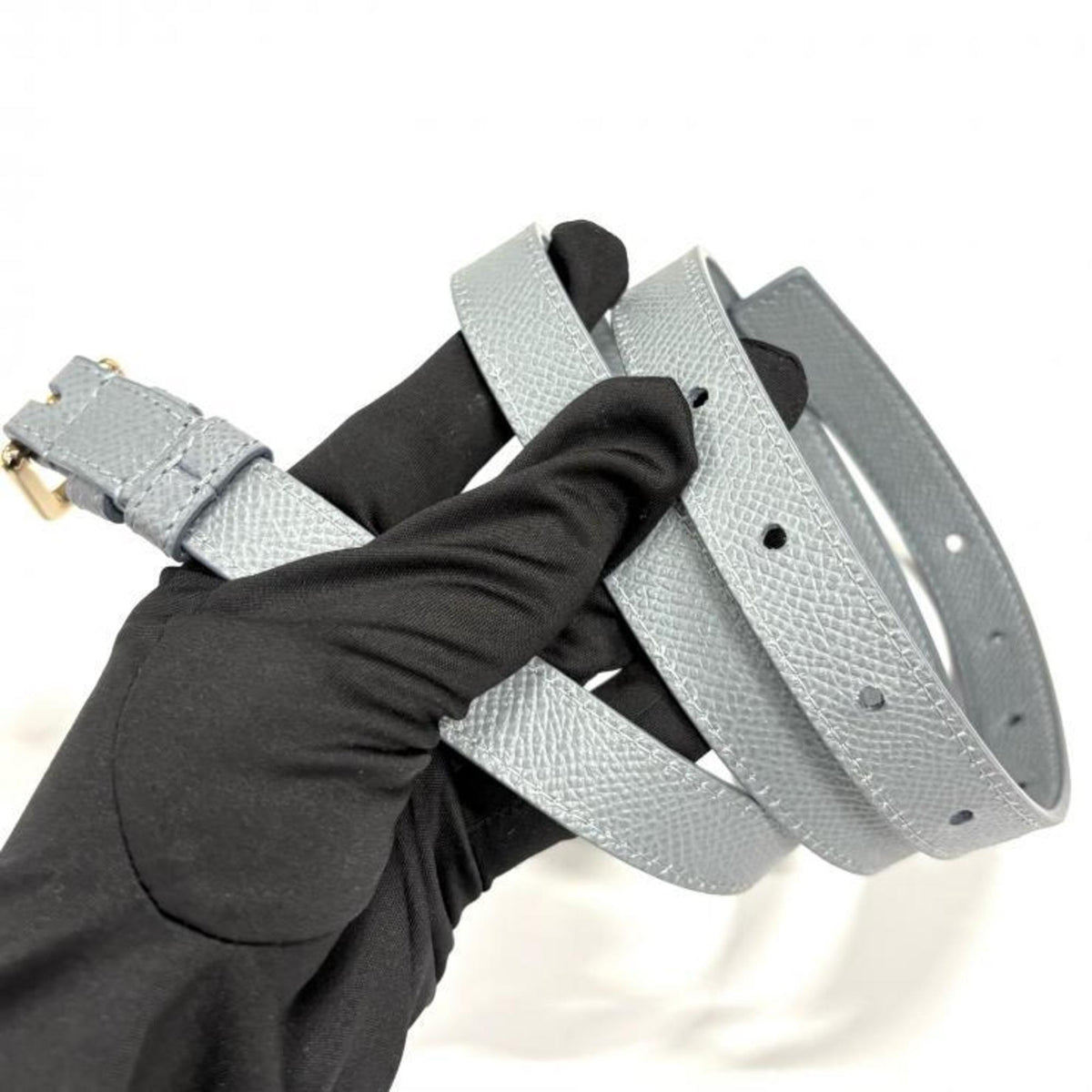 Christian Dior Gray Leather Shoulder Bag (Pre-Owned)