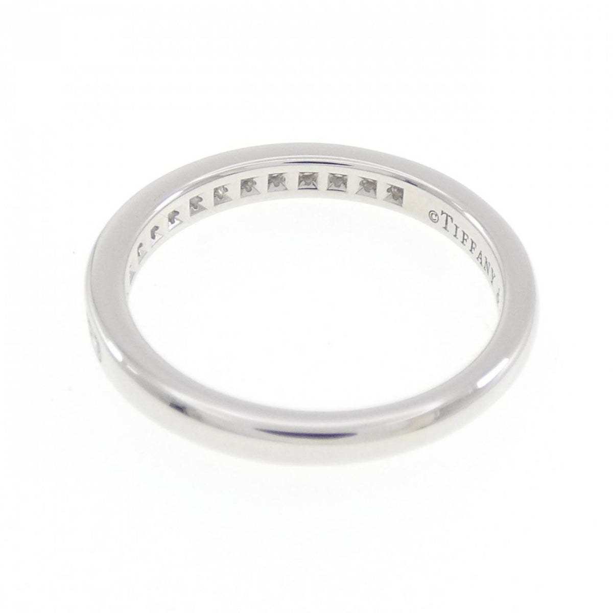 Tiffany Platinum Platinum 950 Band Ring (Pre-Owned)