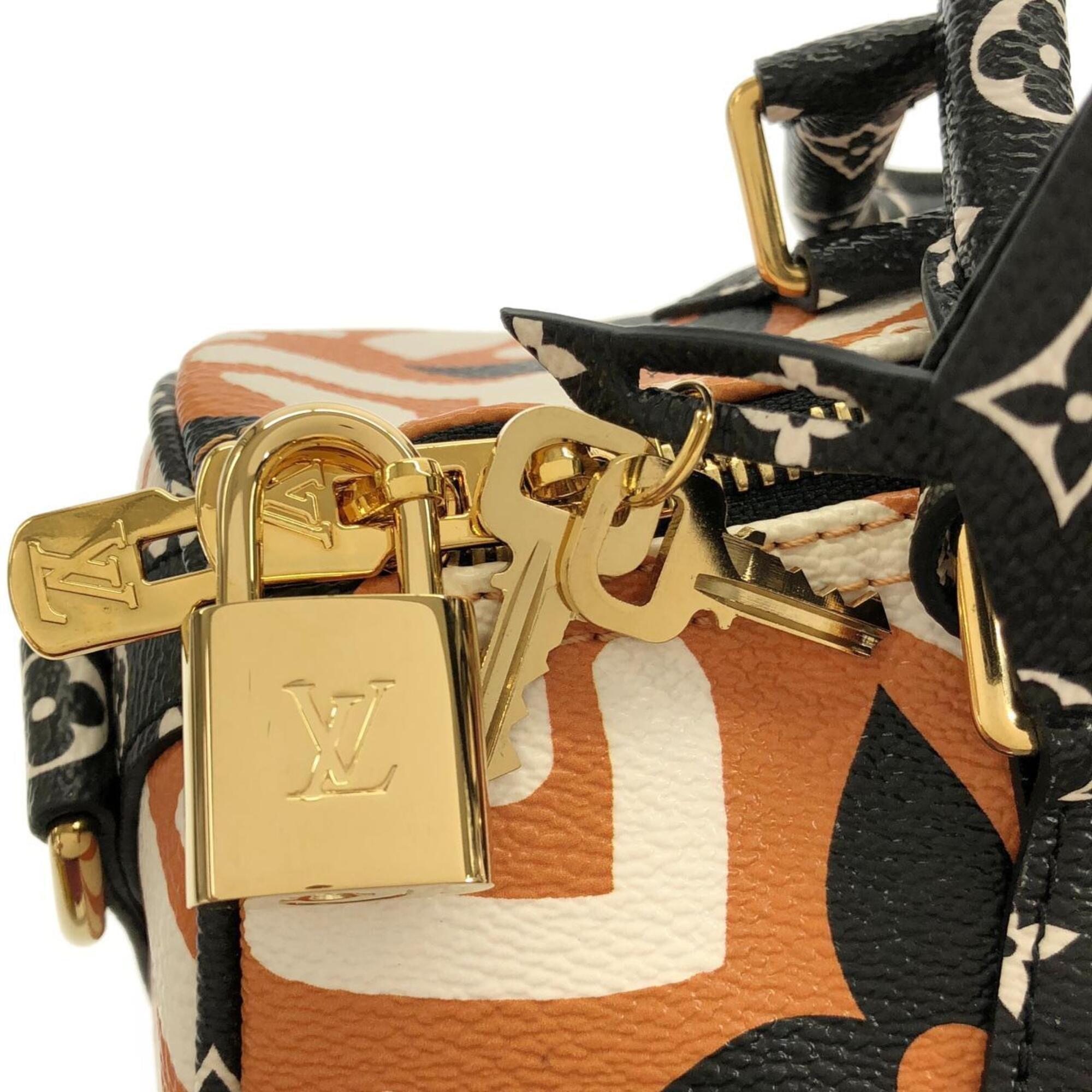 Louis Vuitton Caramel Cream Coated Canvas Boston Bag (Pre-Owned)