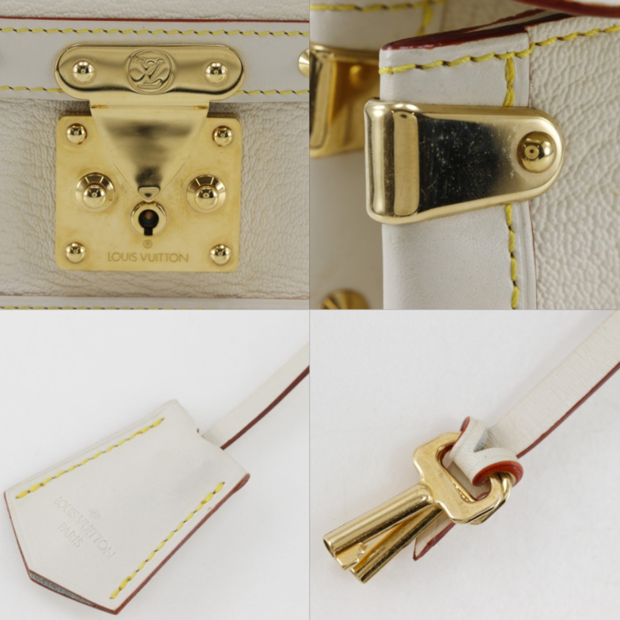 Louis Vuitton Blanc White Leather Shoulder Bag (Pre-Owned)
