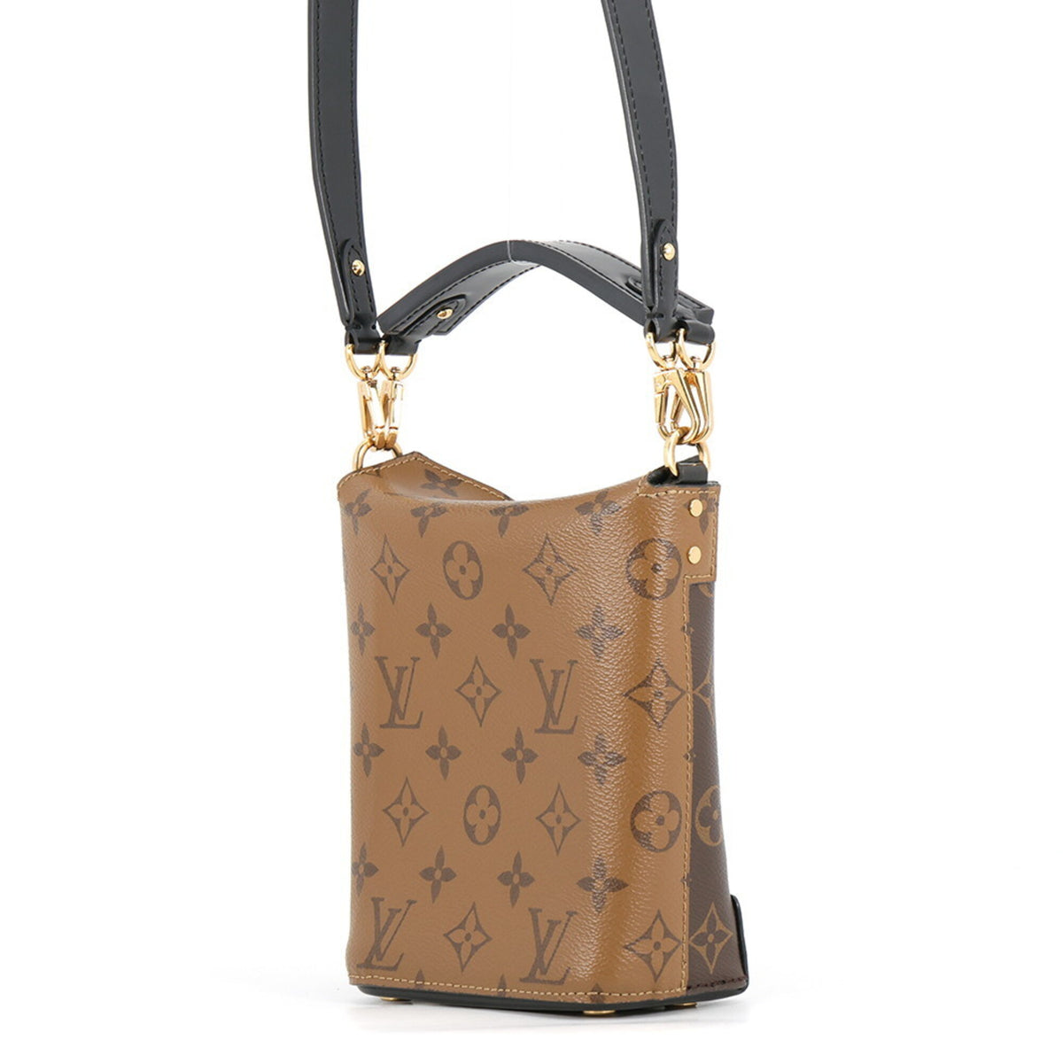 Louis Vuitton Monogram Reverse Noir Monogram Reverse Monogram Handbag Shoulder Bag (Pre-Owned)
