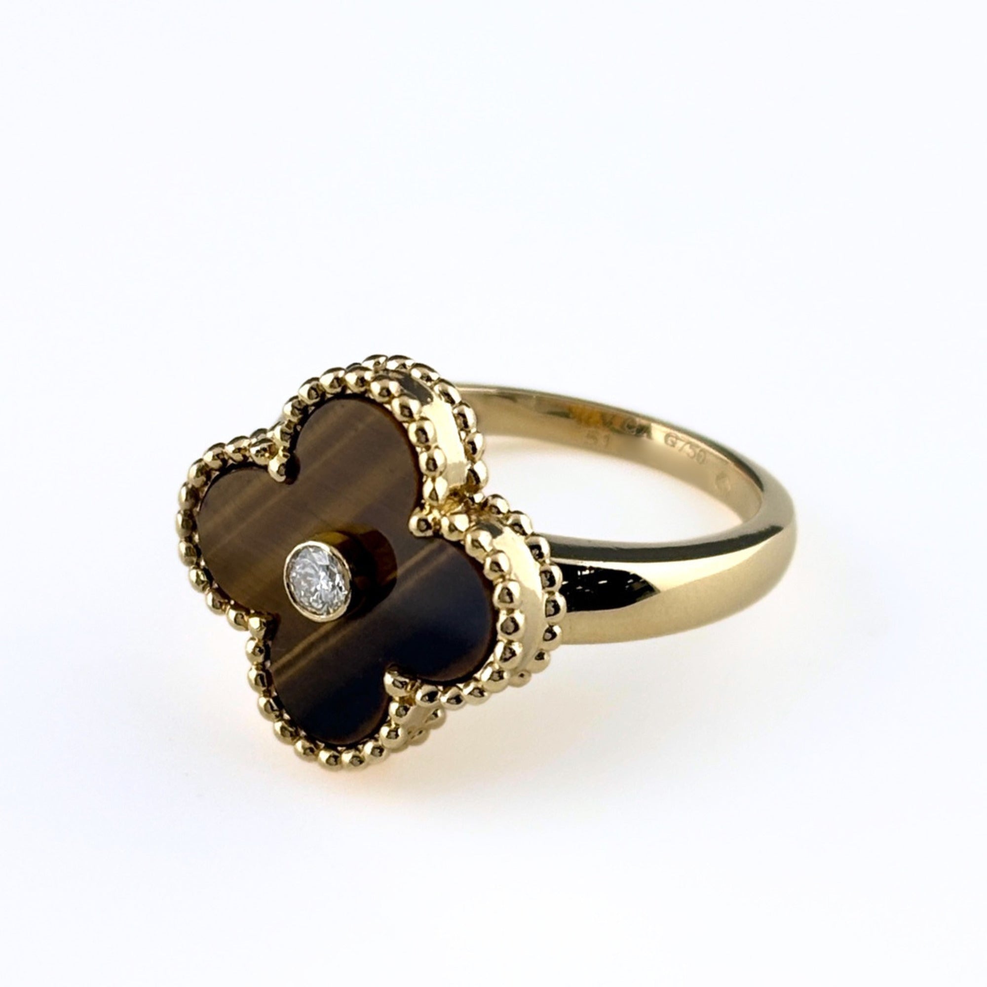Van Cleef & Arpels Yellow Gold (18K) Band Ring (Pre-Owned)