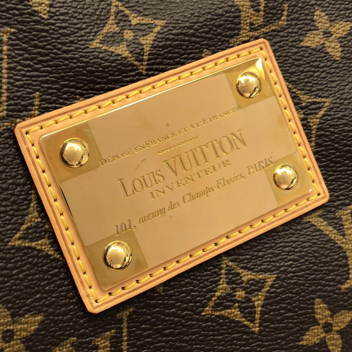 Louis Vuitton Monogram Marron Coated Canvas Shoulder Bag (Pre-Owned)