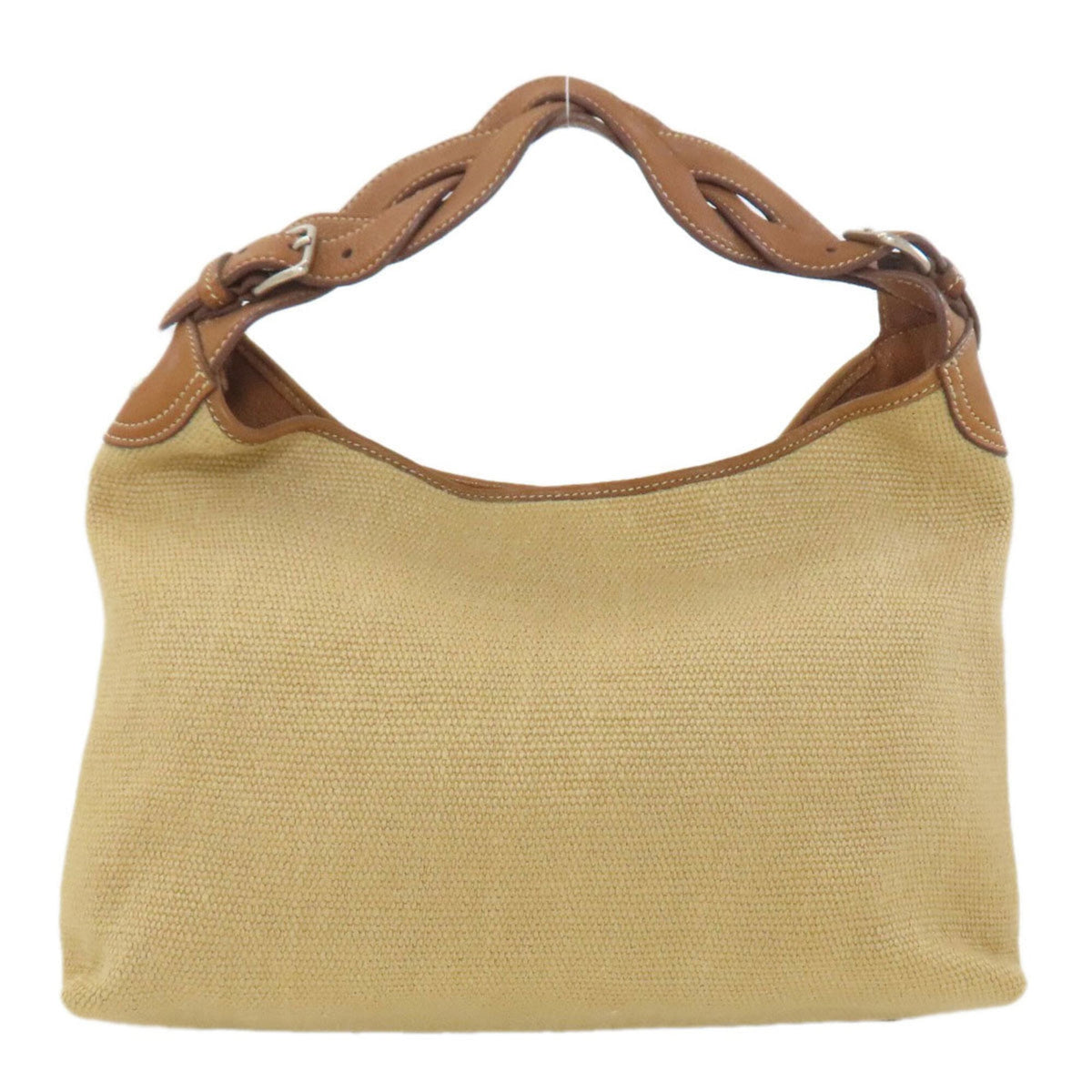 Miu Miu Brown Canvas Shoulder Bag (Pre-Owned)