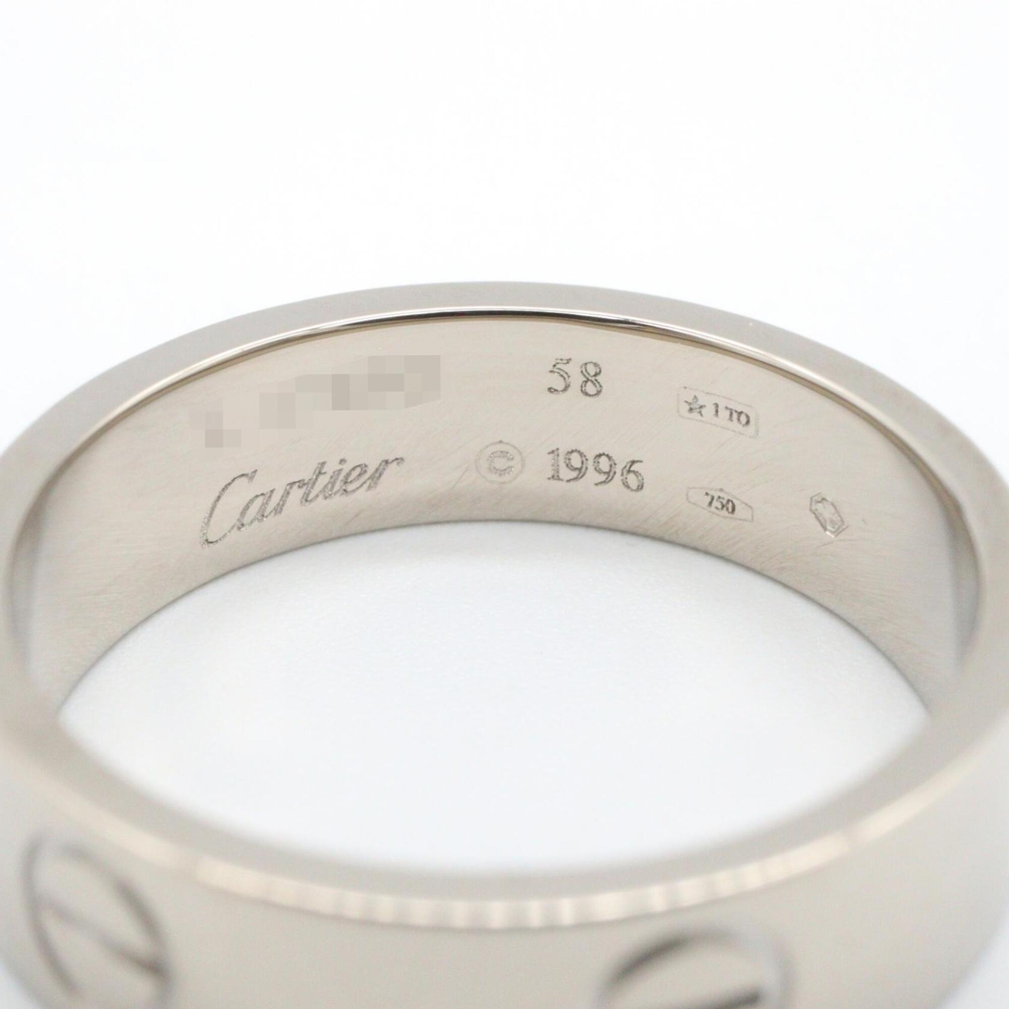 Cartier Silver White Gold (18K) Band Ring (Pre-Owned)