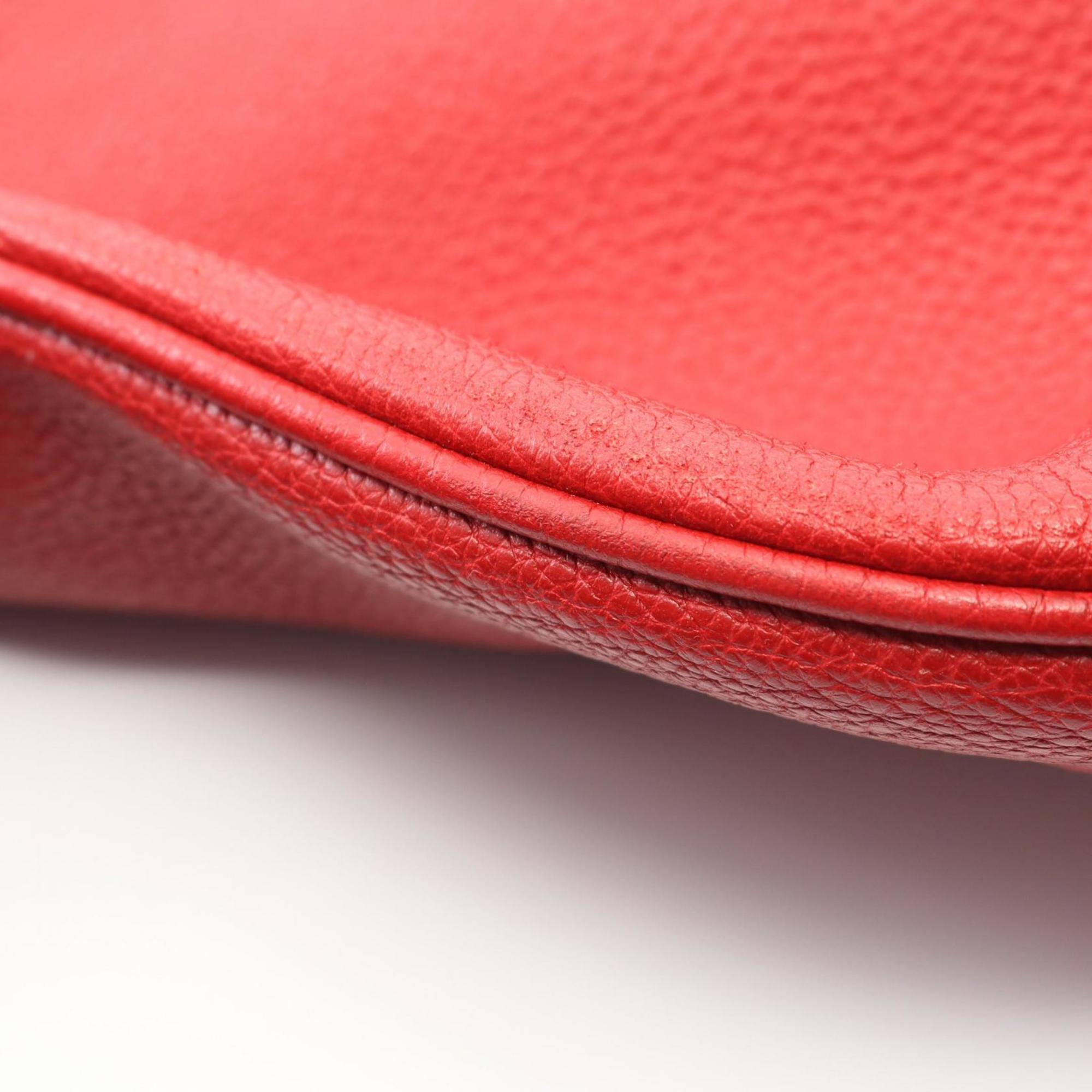 Gucci Multi-Color Red Color Leather Shoulder Bag (Pre-Owned)
