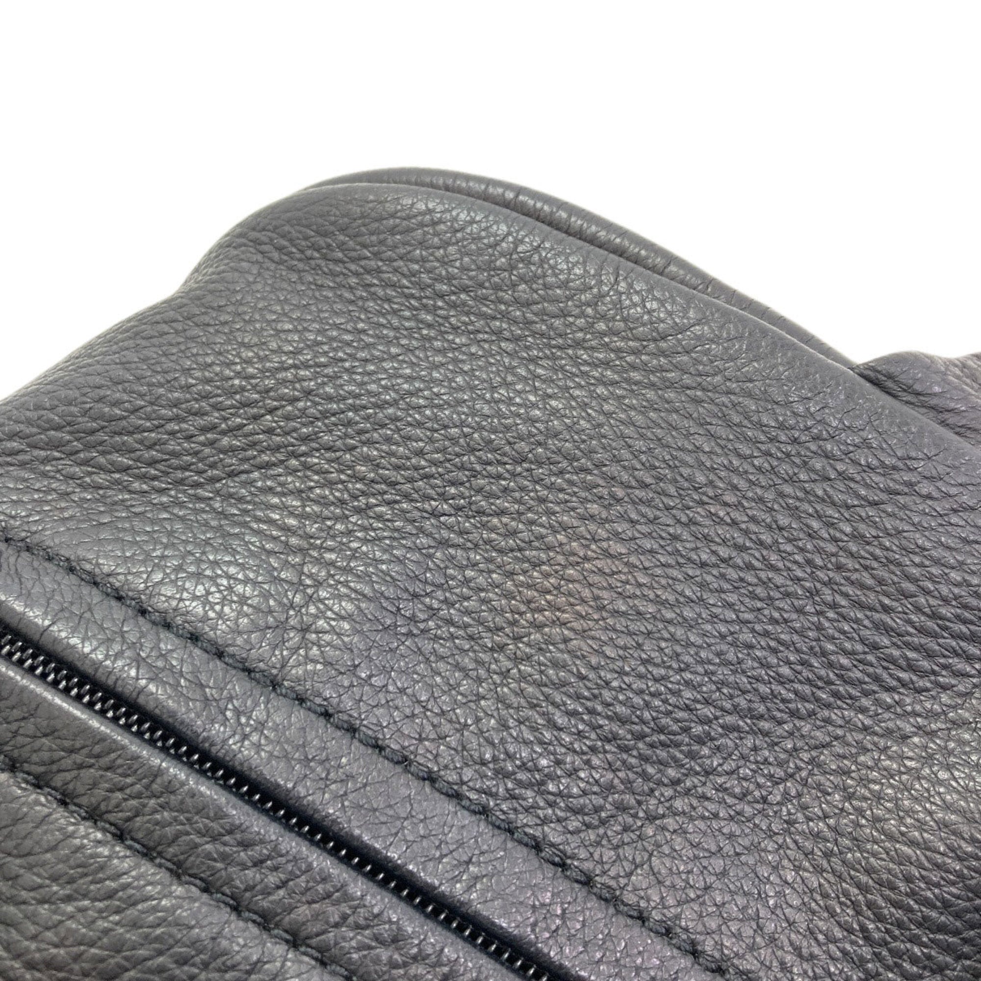 Chanel Black Leather Boston Bag (Pre-Owned)