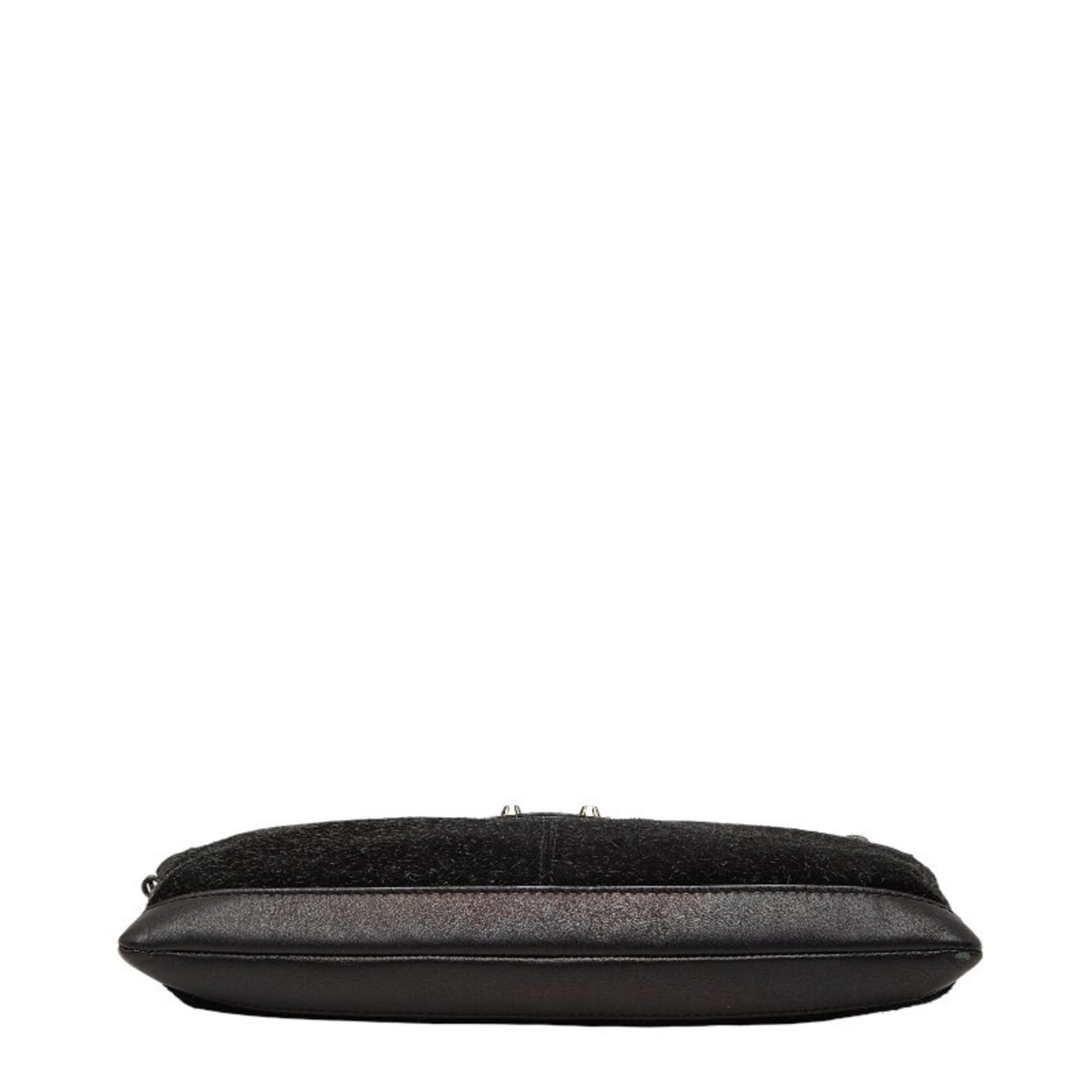 Balenciaga Black Suede Leather Clutch Bag (Pre-Owned)