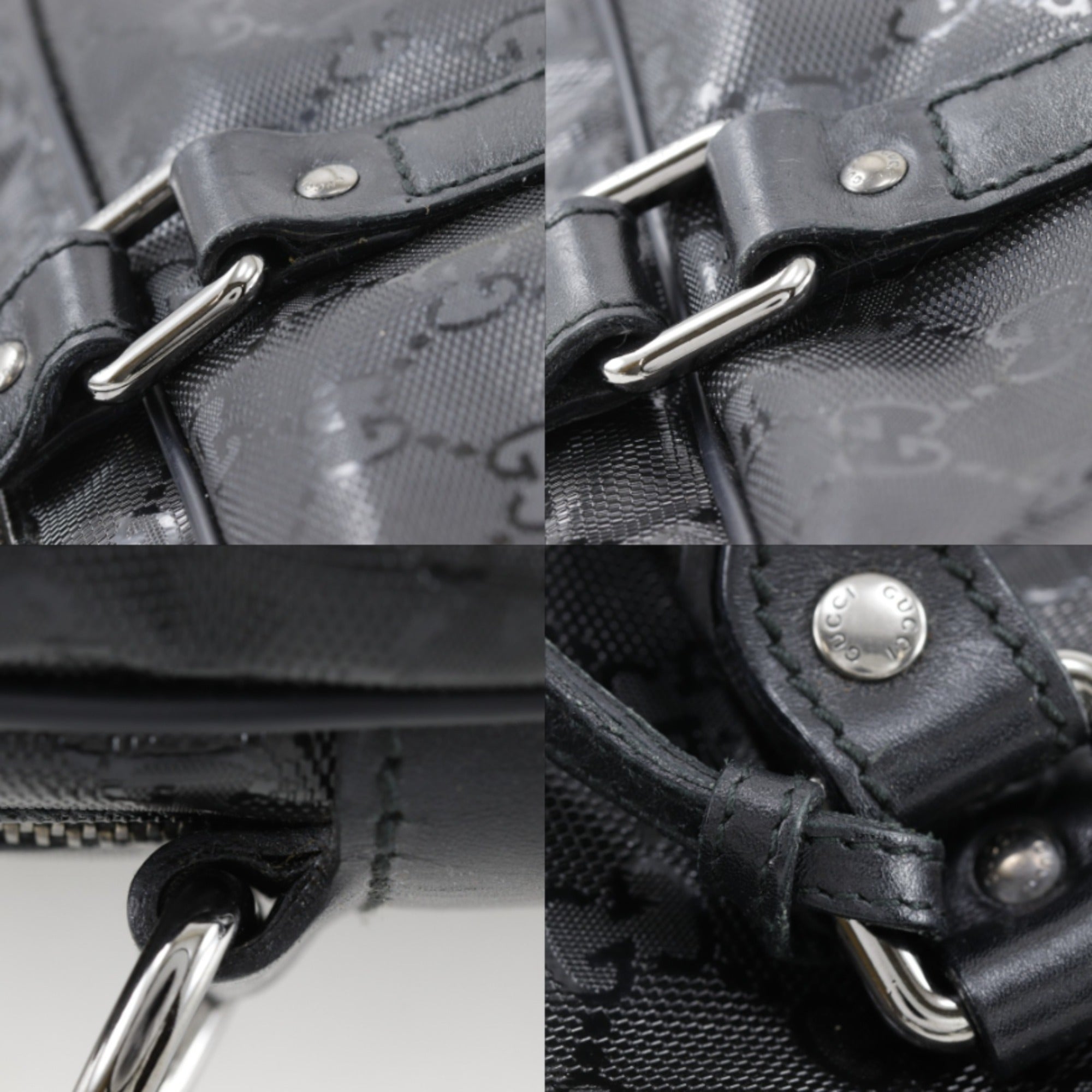 Gucci Black Pvc Handbag (Pre-Owned)