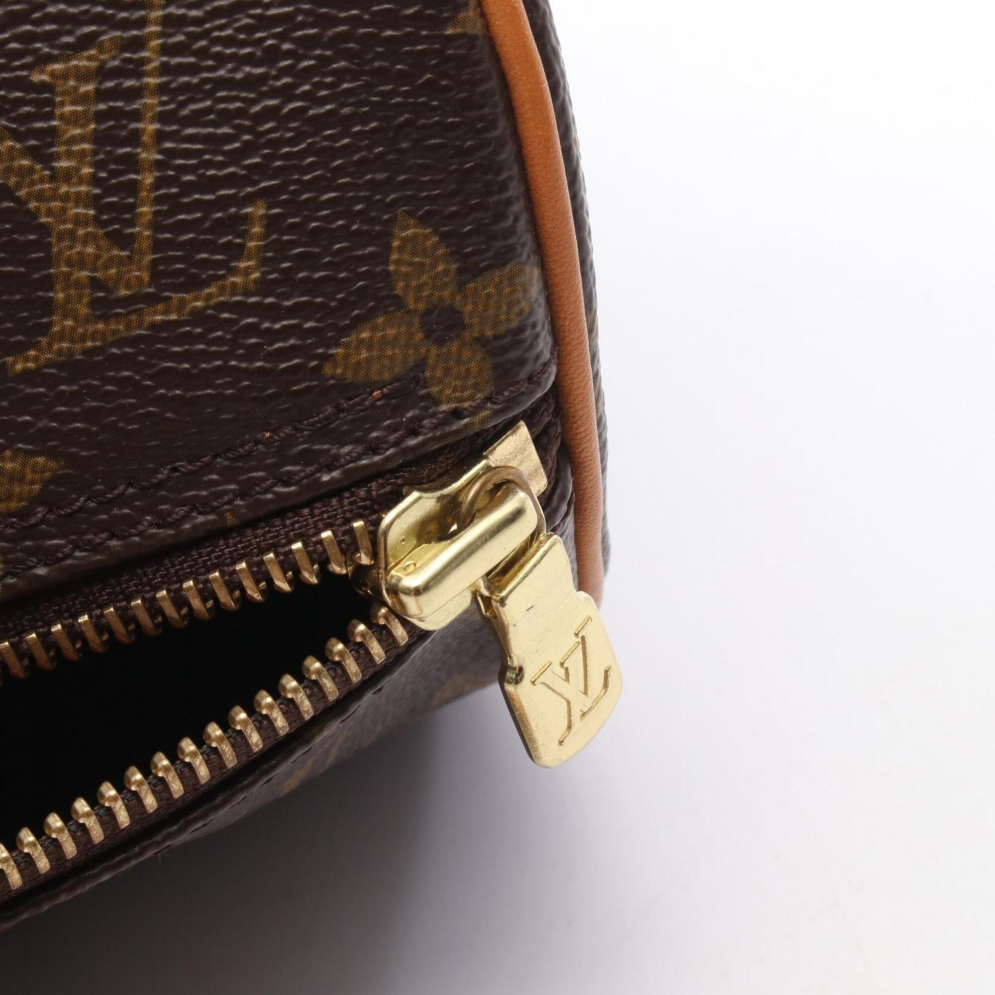 Louis Vuitton Brown Coated Canvas Pvc Monogram Leather Handbag (Pre-Owned)