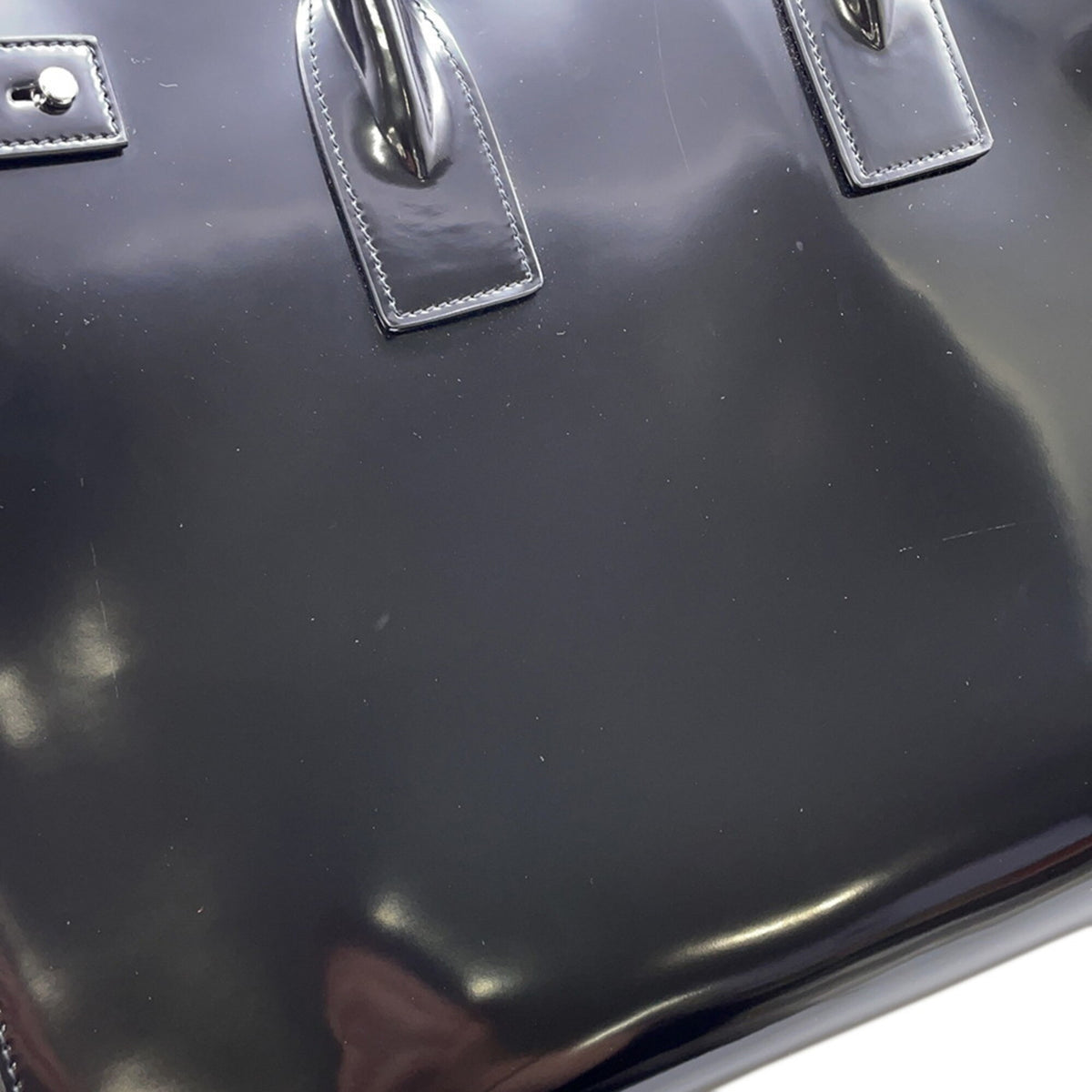 Yves Saint Laurent Black Patent Leather Handbag Pouch (Pre-Owned)