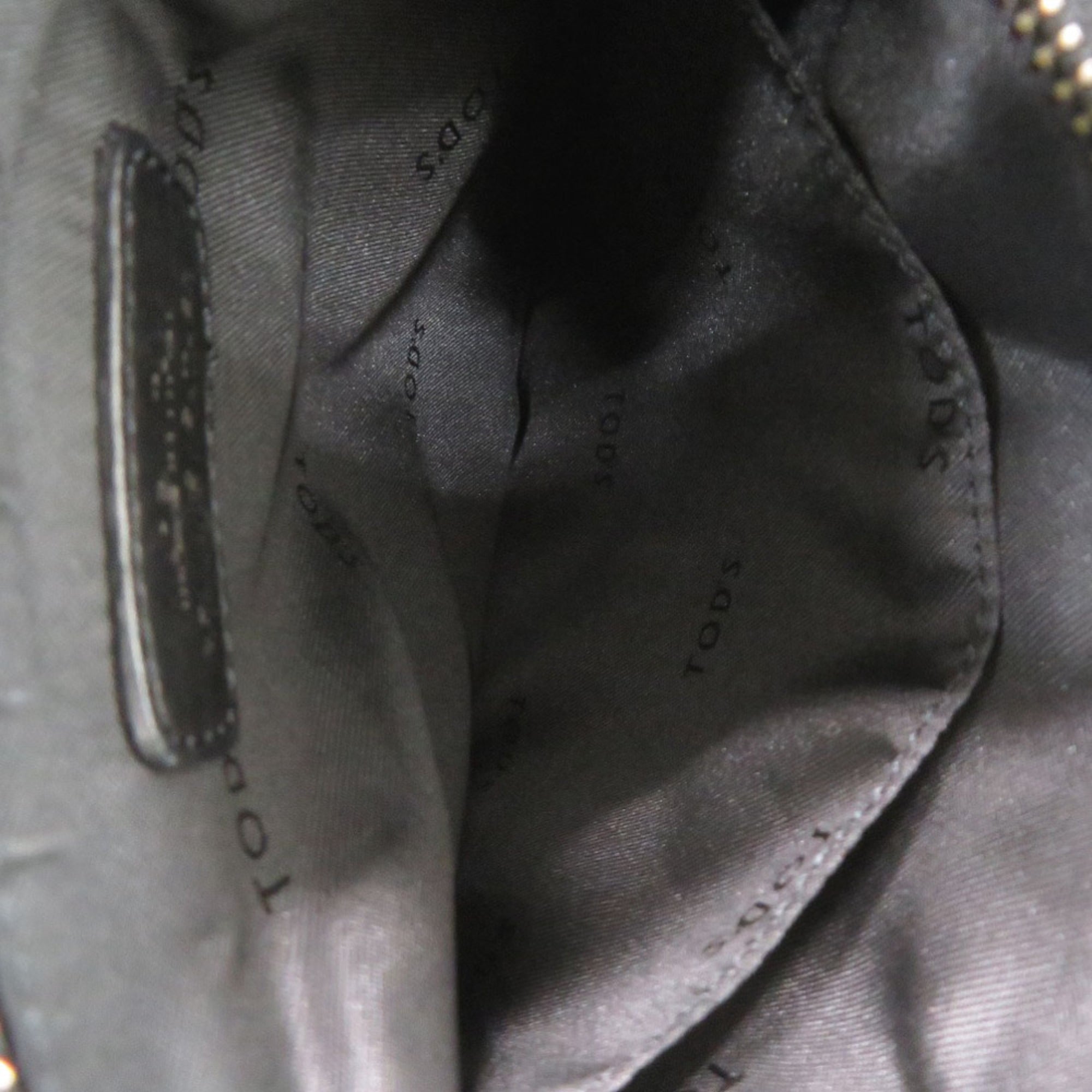 Tod's Black Nylon Leather Shoulder Bag (Pre-Owned)