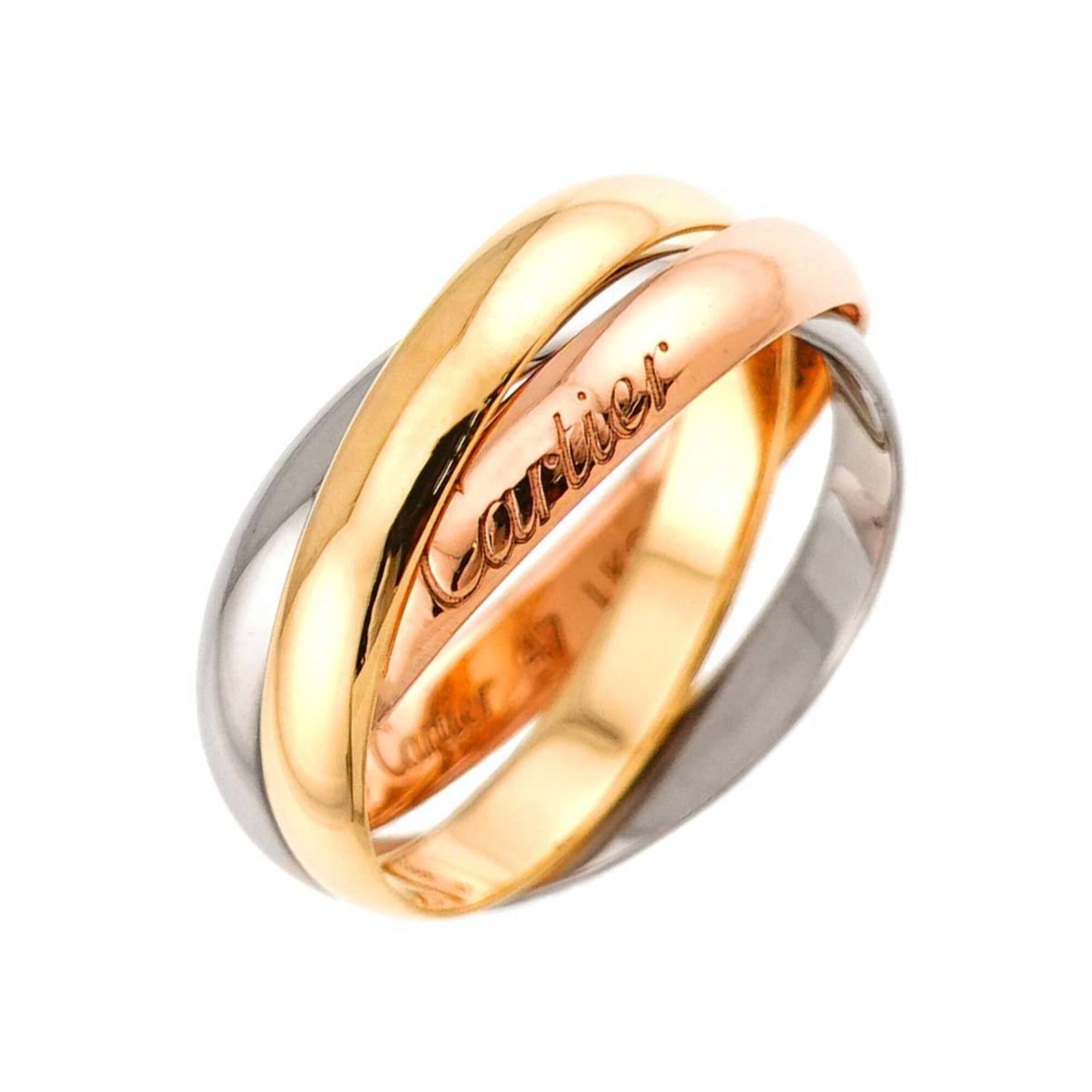 Cartier Yellow Gold (18K) Pink Gold (18K) White Gold (18K) Band Ring (Pre-Owned)