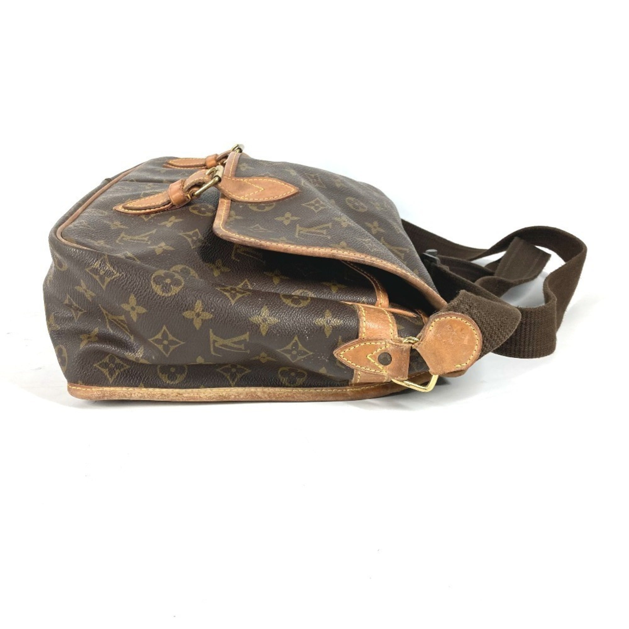 Louis Vuitton Brown Monogram Messenger Bag Shoulder Bag (Pre-Owned)