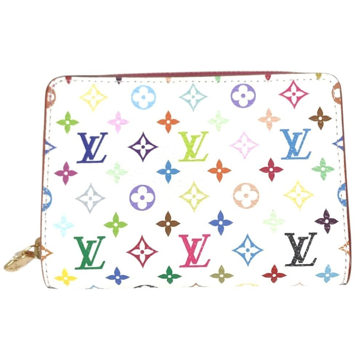 Louis Vuitton Pink White Monogram Multicolore Wallet (Bi-Fold) (Pre-Owned)