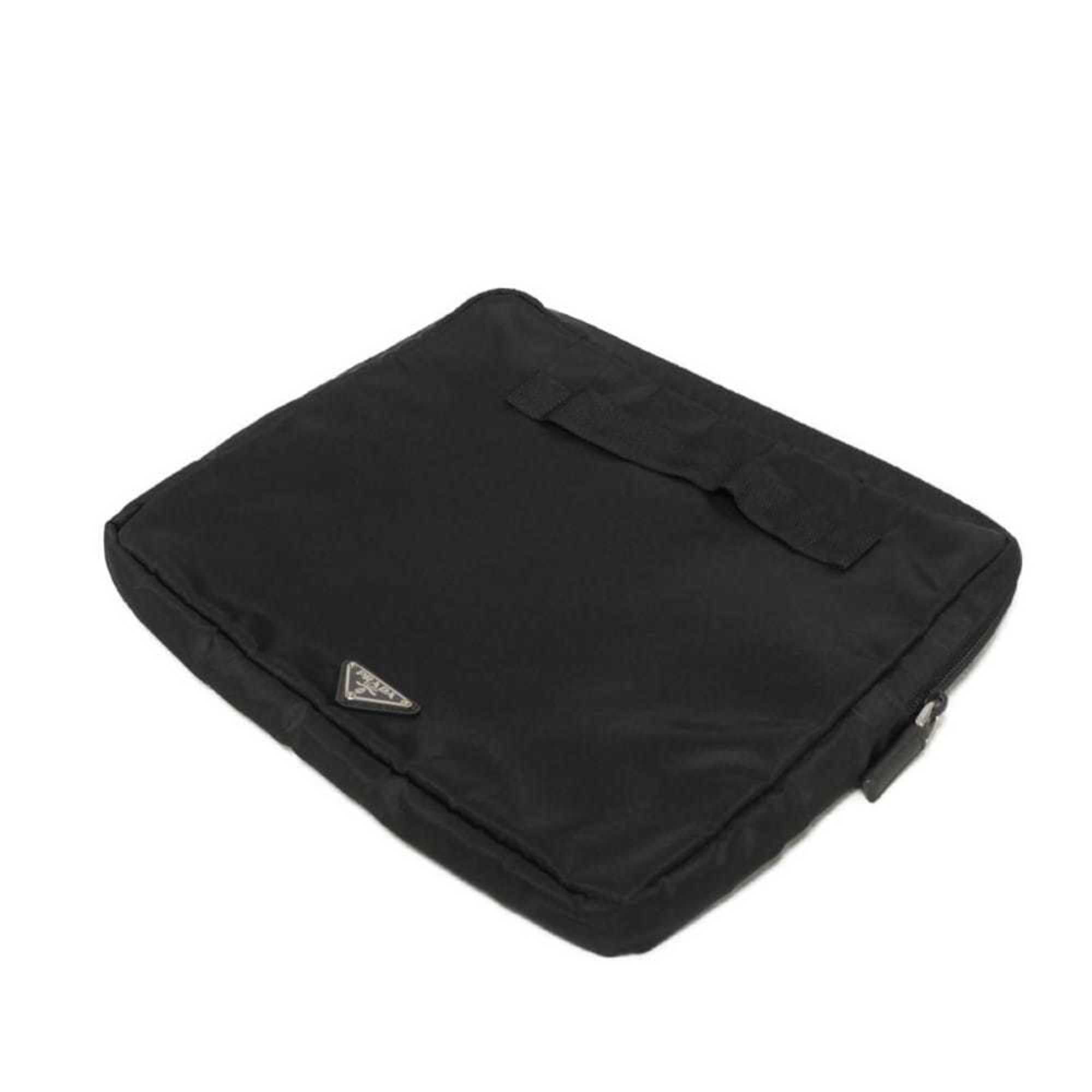 Prada Black Nero Nylon Clutch Bag (Pre-Owned)
